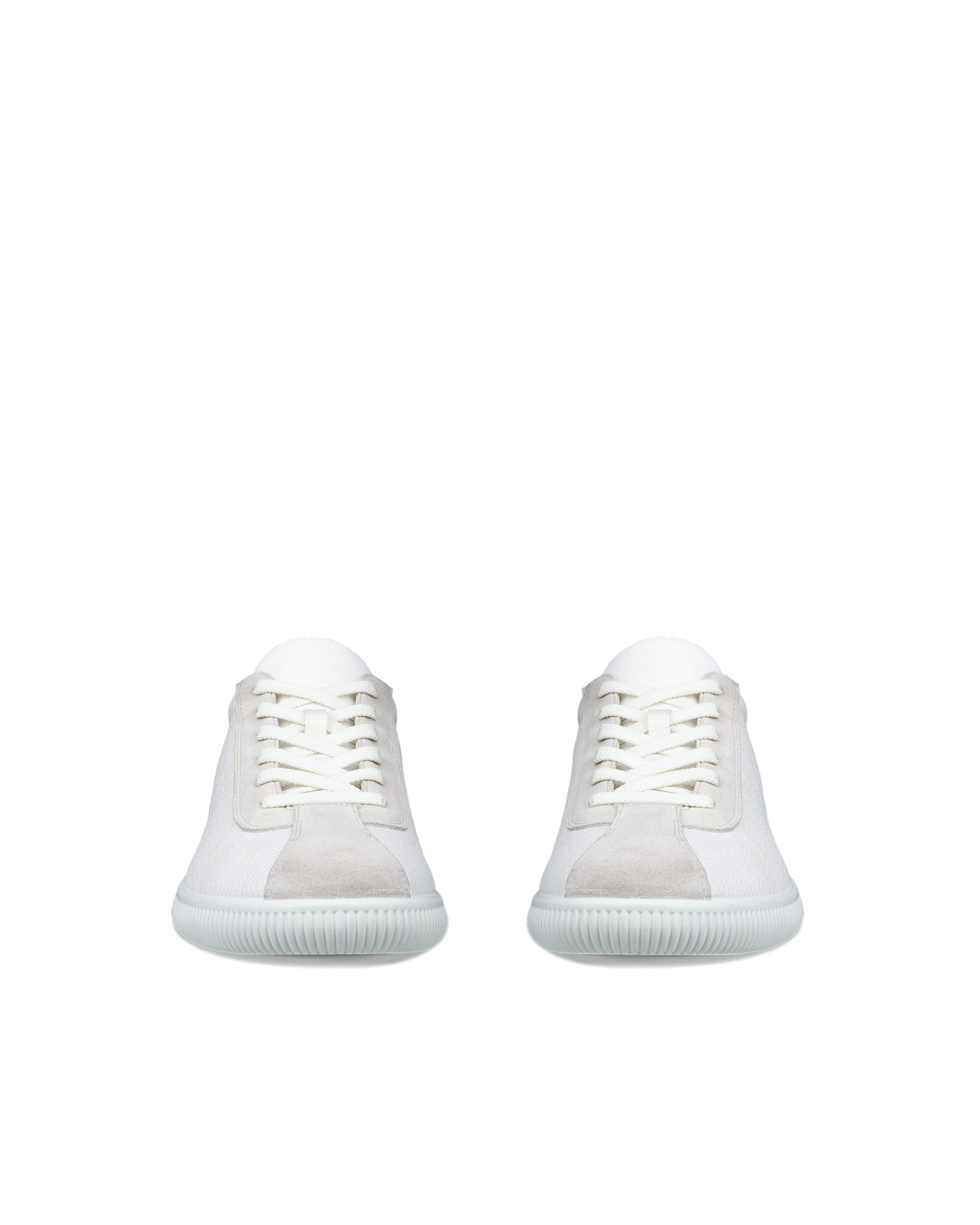 ECCO soft zero MEN メンズ レザースニーカー - ホワイト - Front pair