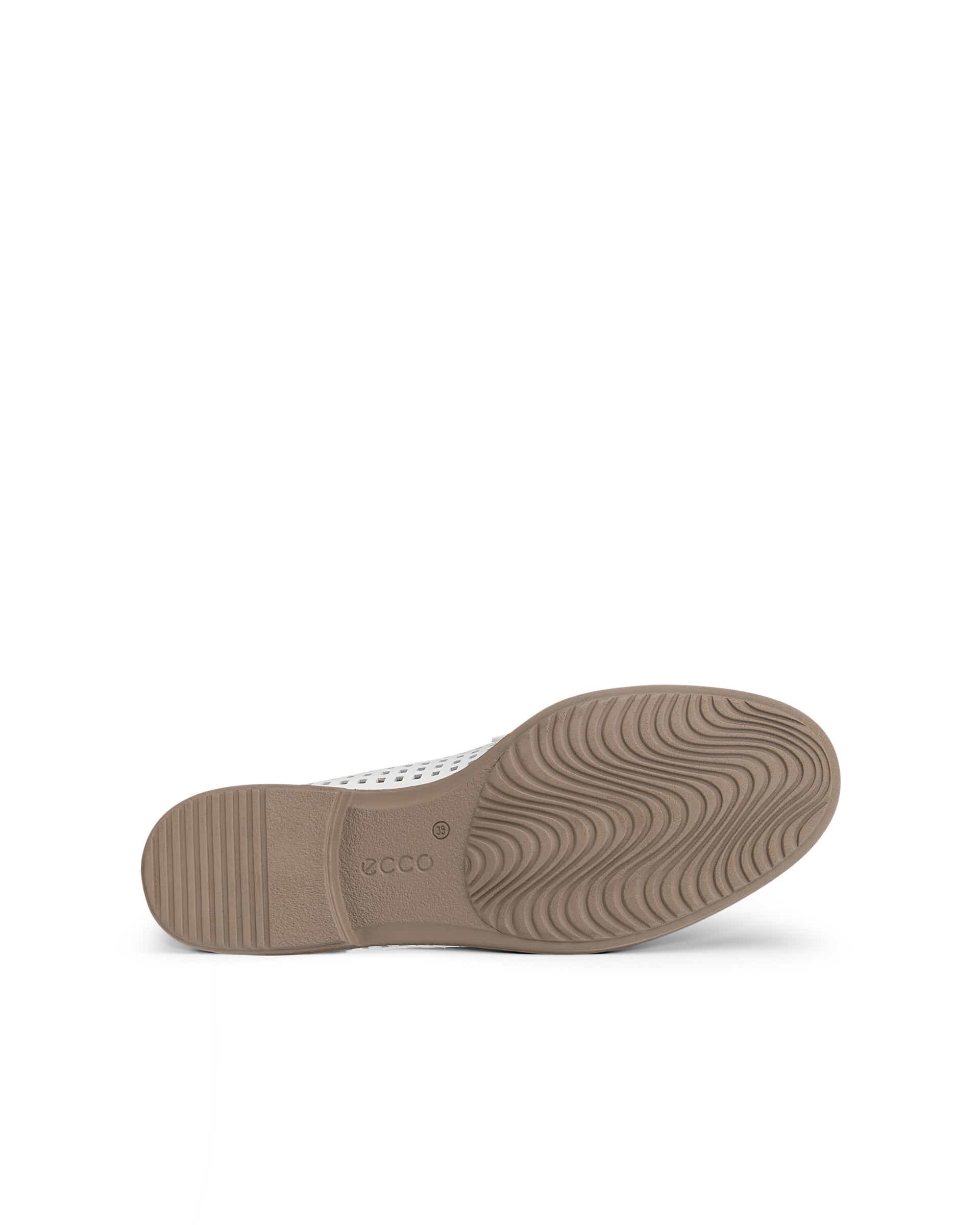 Women's ECCO® Dress Classic 15 Leather Loafer - White - Sole