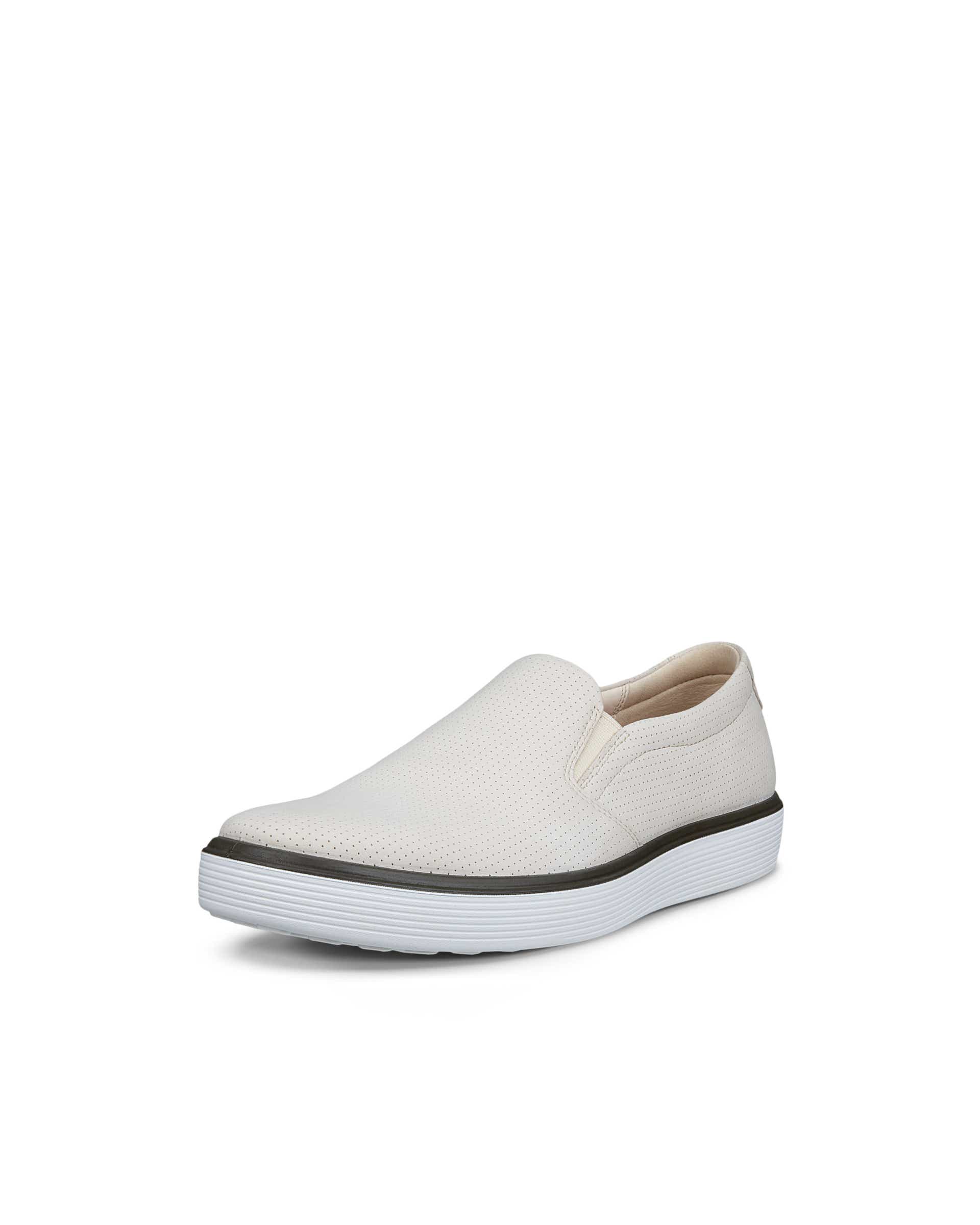 Men's ECCO® Soft 60 Nubuck Slip-On - Beige - Main