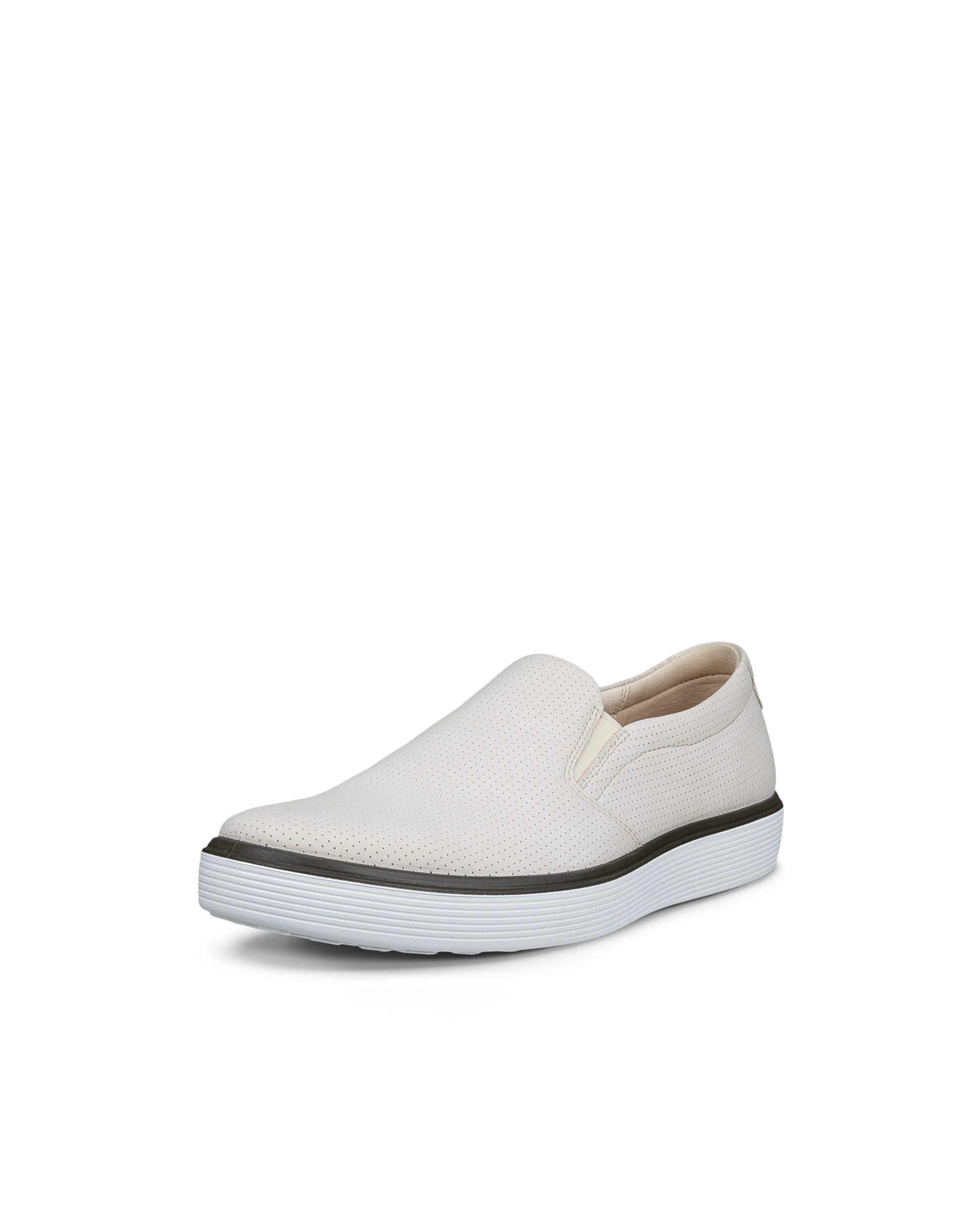 Men's ECCO® Soft 60 Nubuck Slip-On - Beige - Main