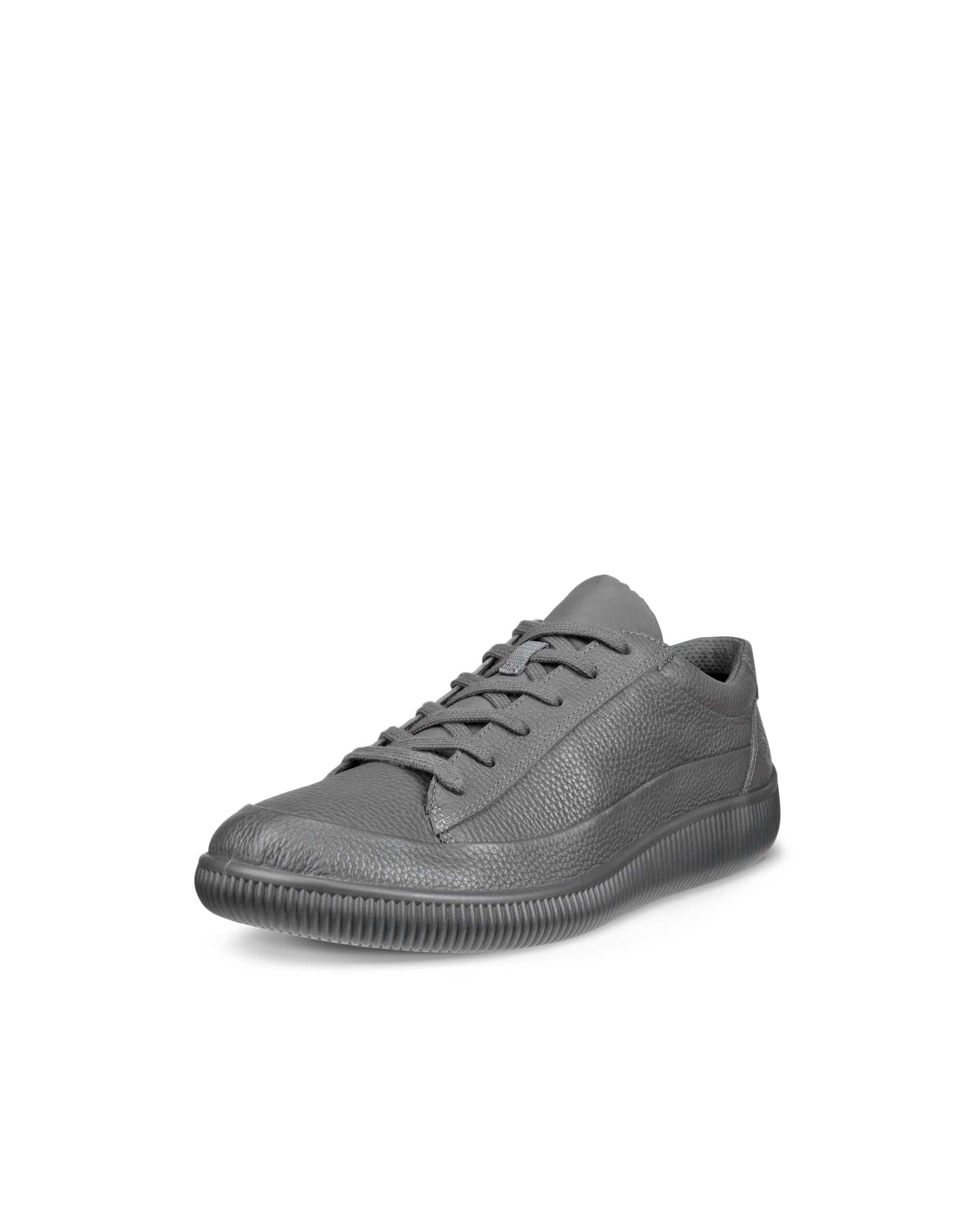 ECCO® SOFT ZERO heren nubuck sneaker - Grijs - Main