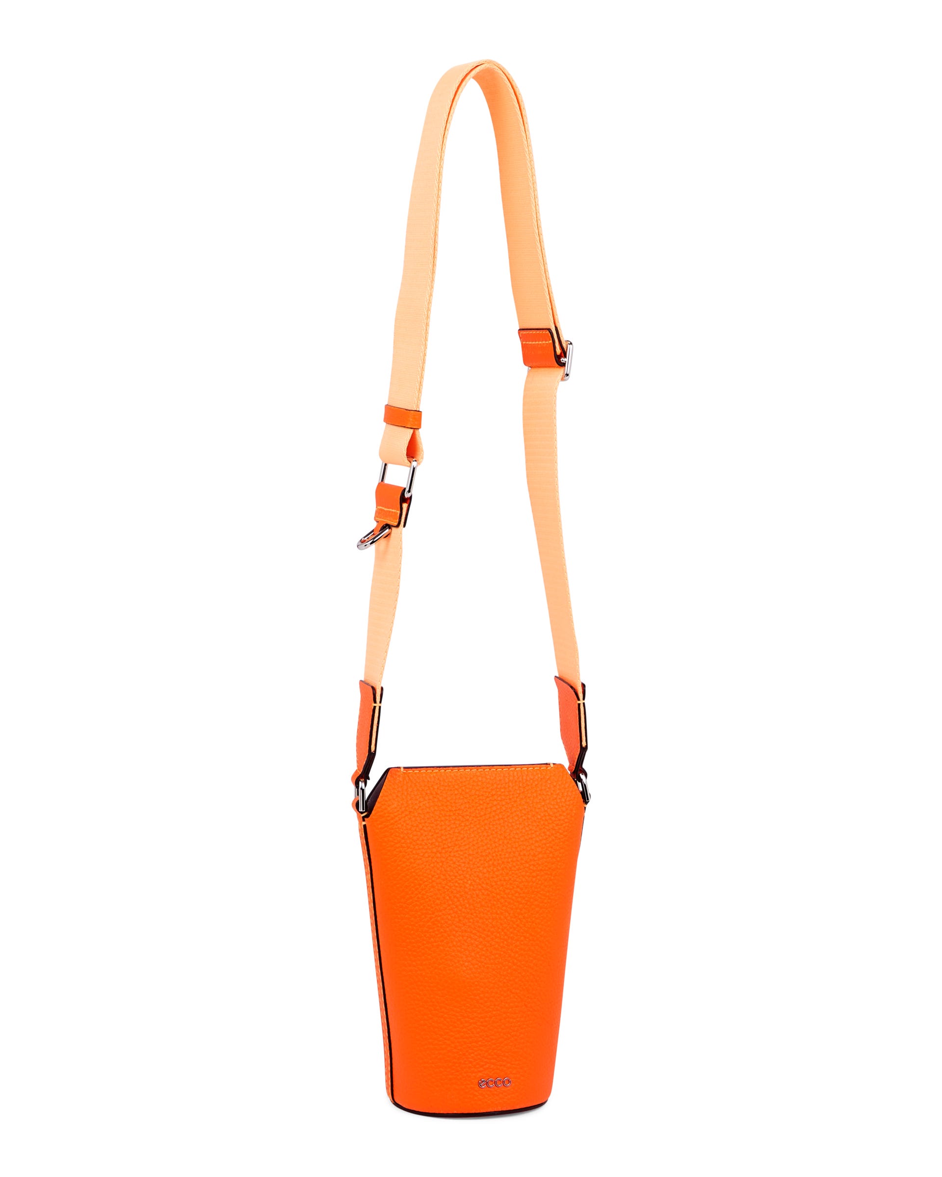 ECCO® Pot Pop Pebbled Leather Crossbody Bag - Orange - Main