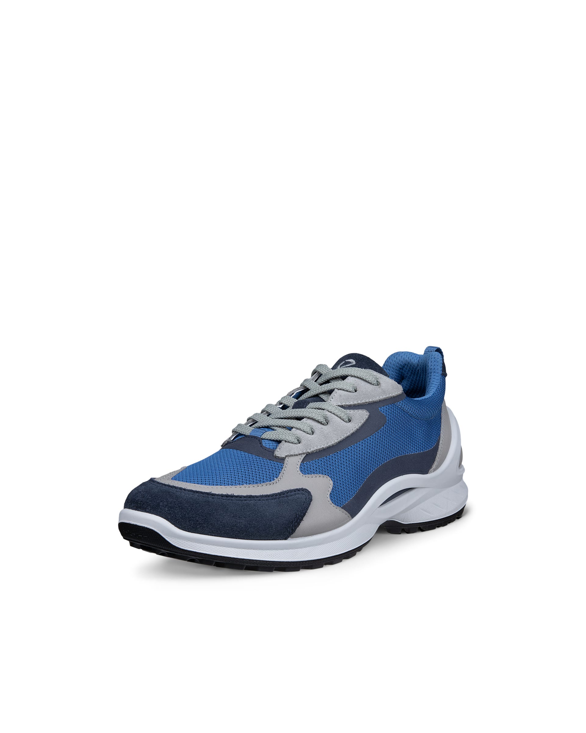 Men's ECCO® BIOM ENERGI Leather & Textile Sneaker - Blue - Outside