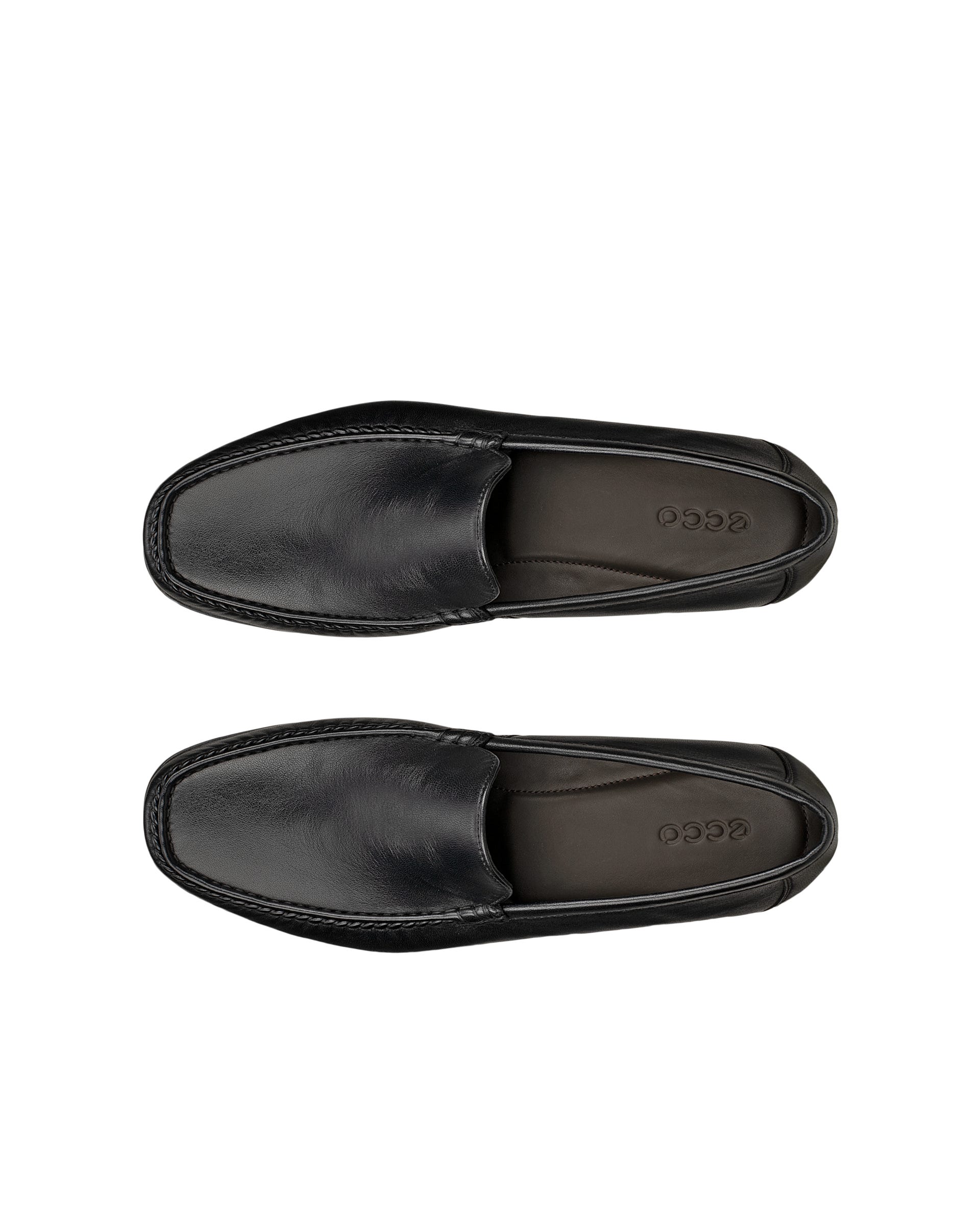 Men's ECCO® DRESS MOC Leather Loafer - Black - Outside