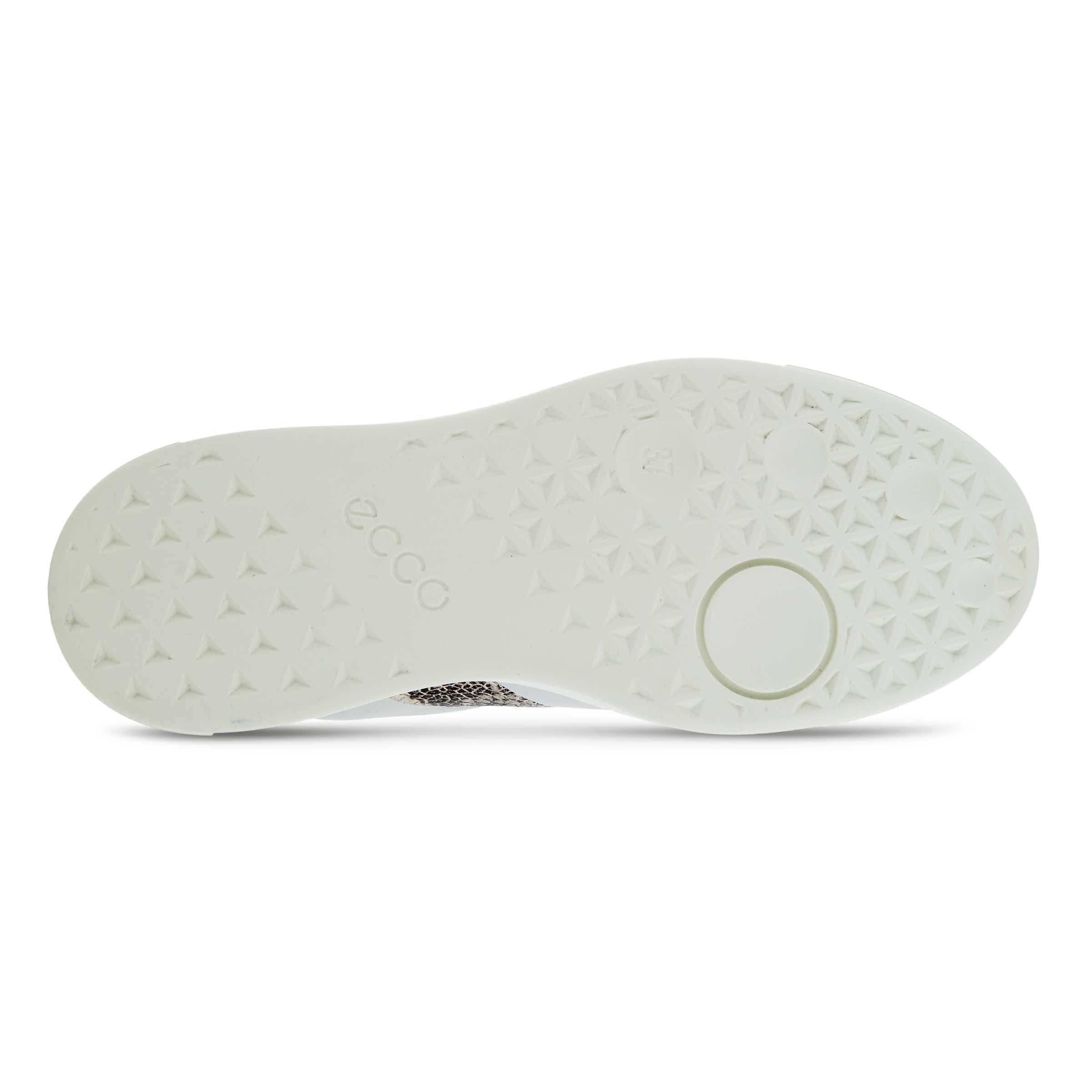 Women's ECCO® Street Tray Leather Sneaker - White - Sole