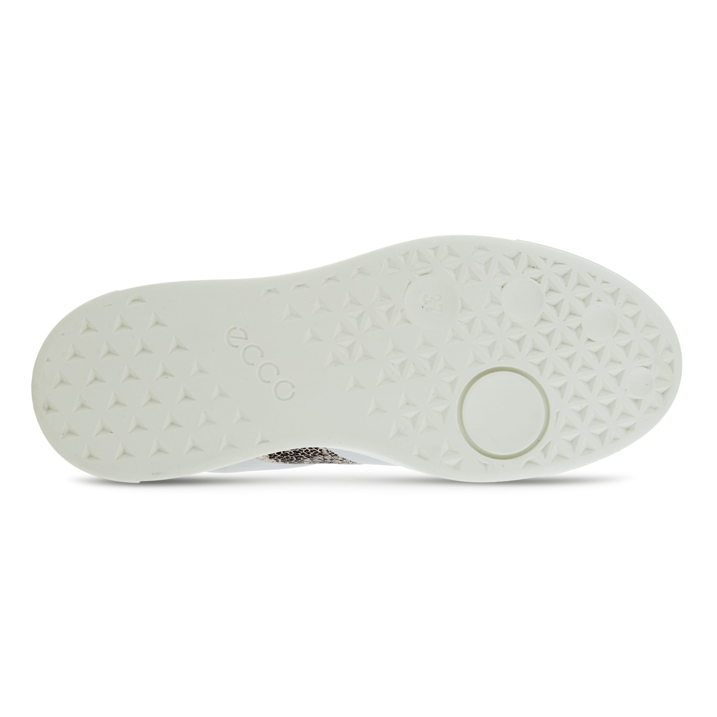 Women's ECCO® Street Tray Leather Sneaker - White - Sole