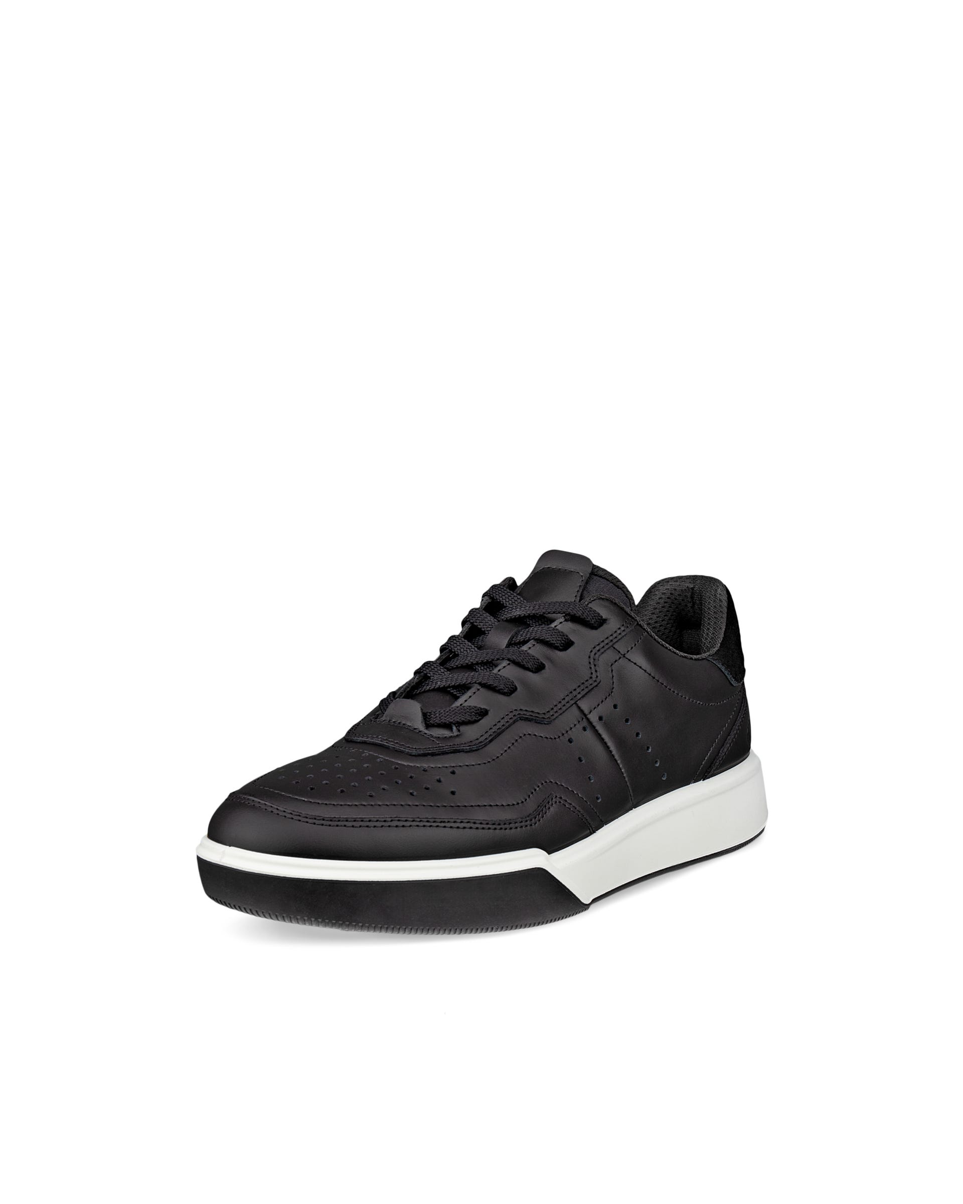 ECCO® STREET COURT Skinnsneaker dam - Svart - Main