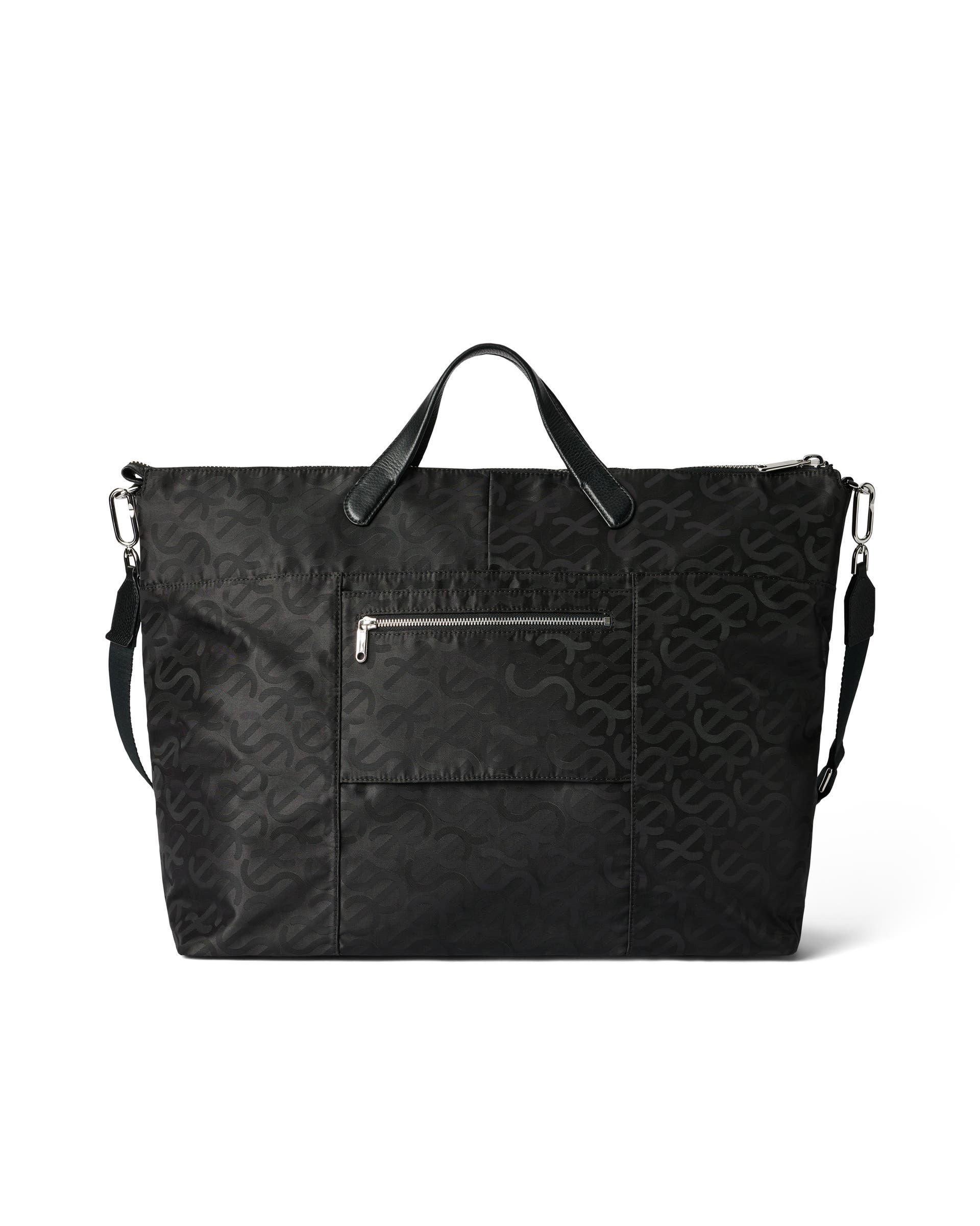 ECCO JACQUARD WAVE WEEKENDER TOTE - Black - Back