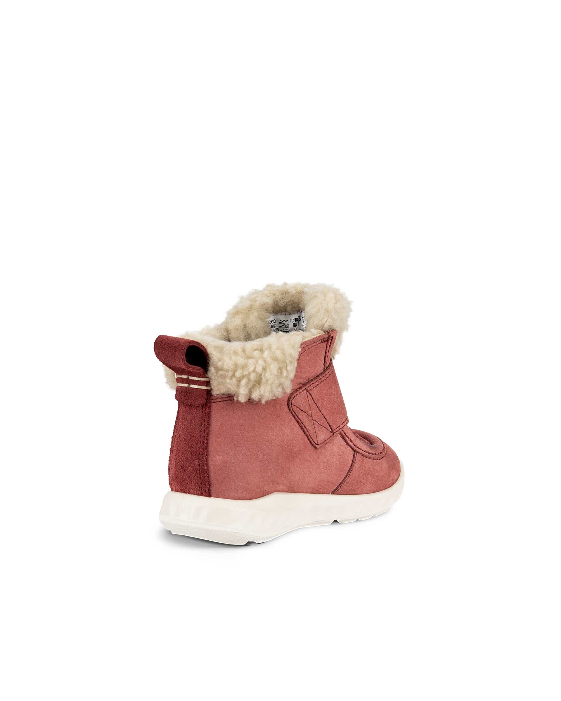 ECCO® SP.1 Lite Infant gyerek vízálló nubuk cipő - Piros - Back