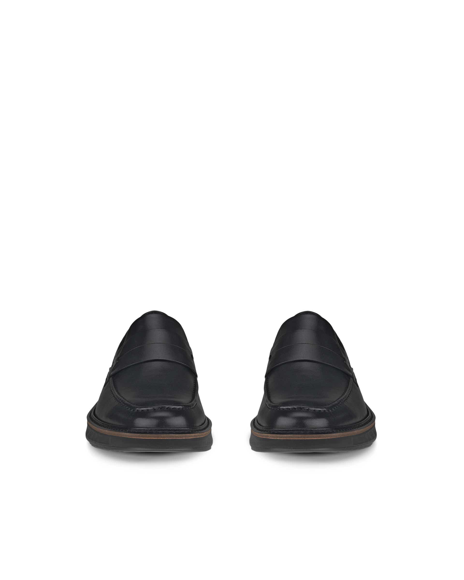 Men's ECCO® St.1 Hybrid Leather Loafer - Black - Front pair