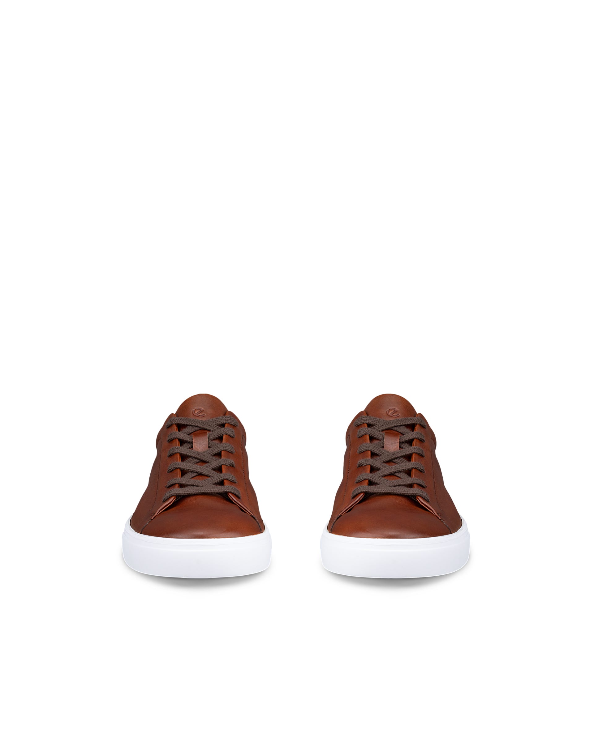 Men's ECCO® Soft 10 Leather Sneaker - Brown - Front pair