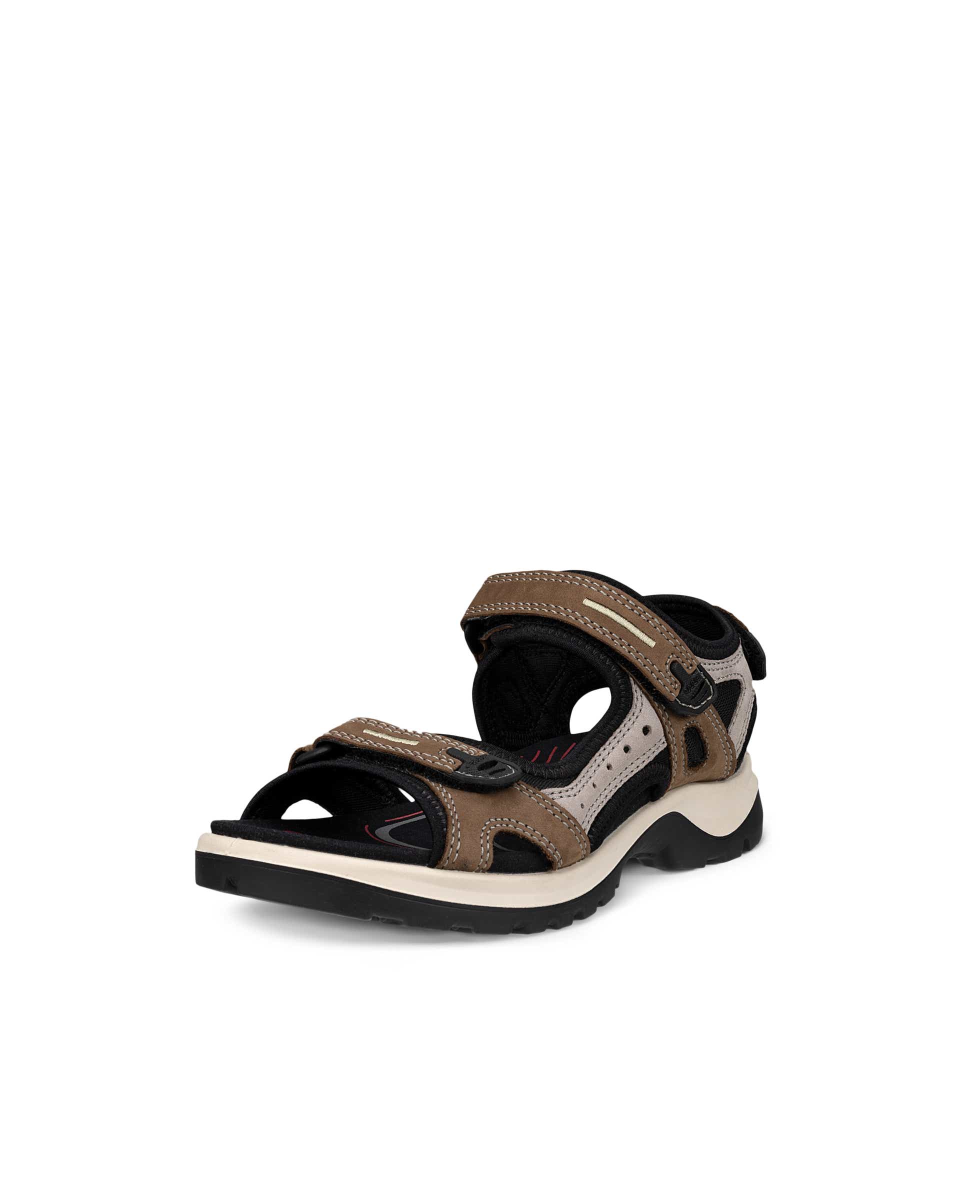Women's ECCO® Offroad Nubuck Outdoor Sandal - Brown - Main