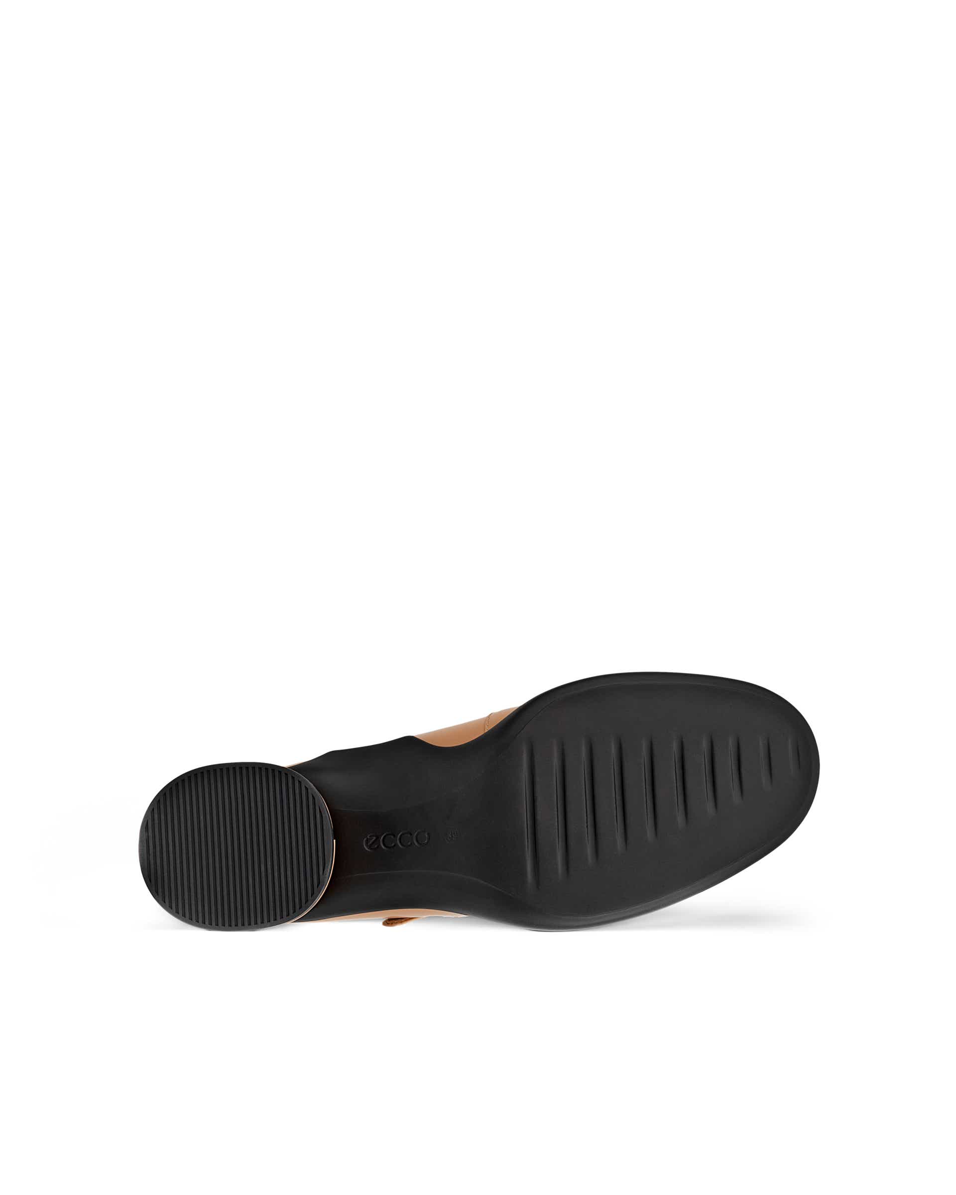 Dámské kožené lodičky na blokovém podpatku ECCO® Sculpted LX 35 - Hnědá - Sole