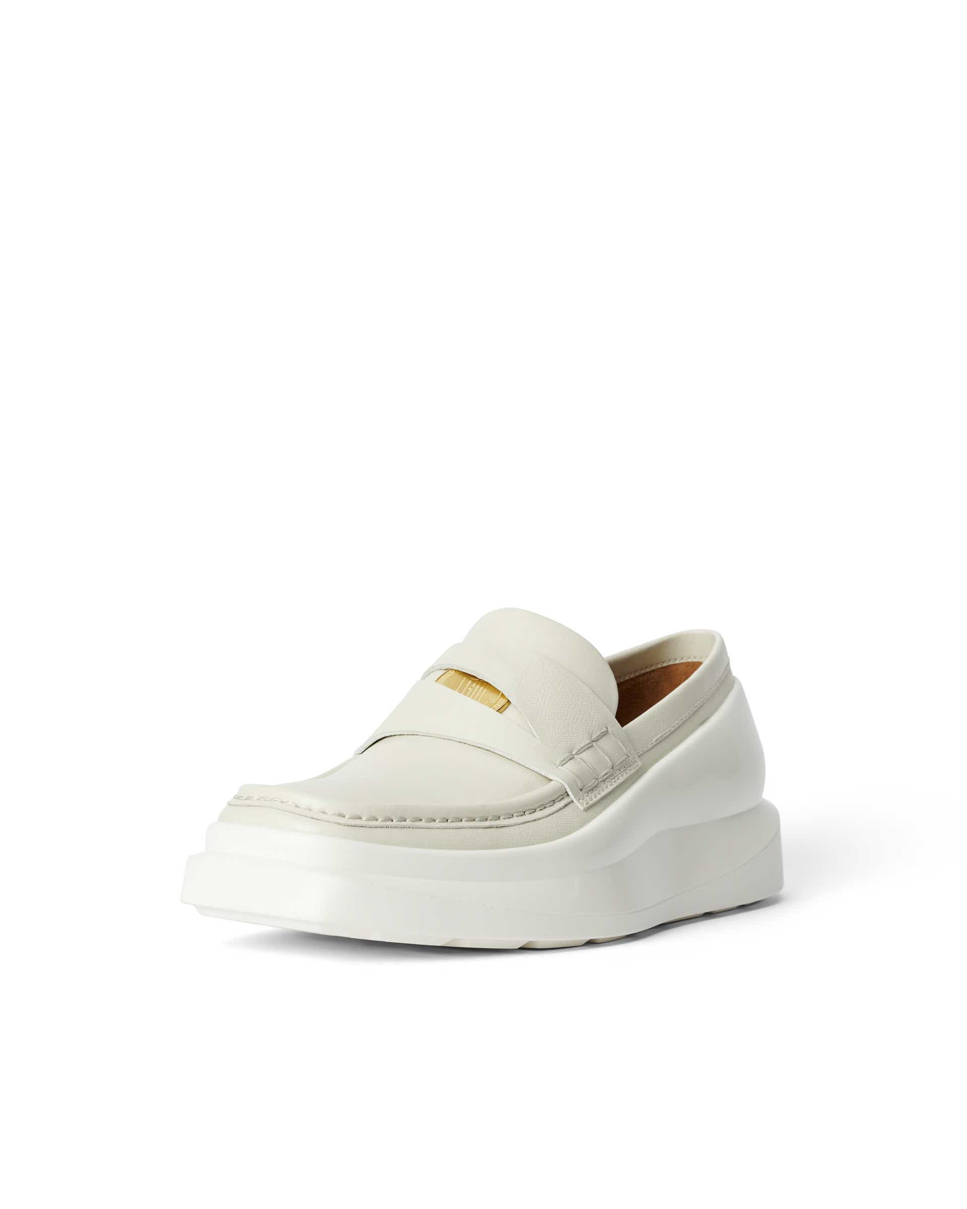 ECCO®.Kollektive Trucker Leather Loafer - White - Main