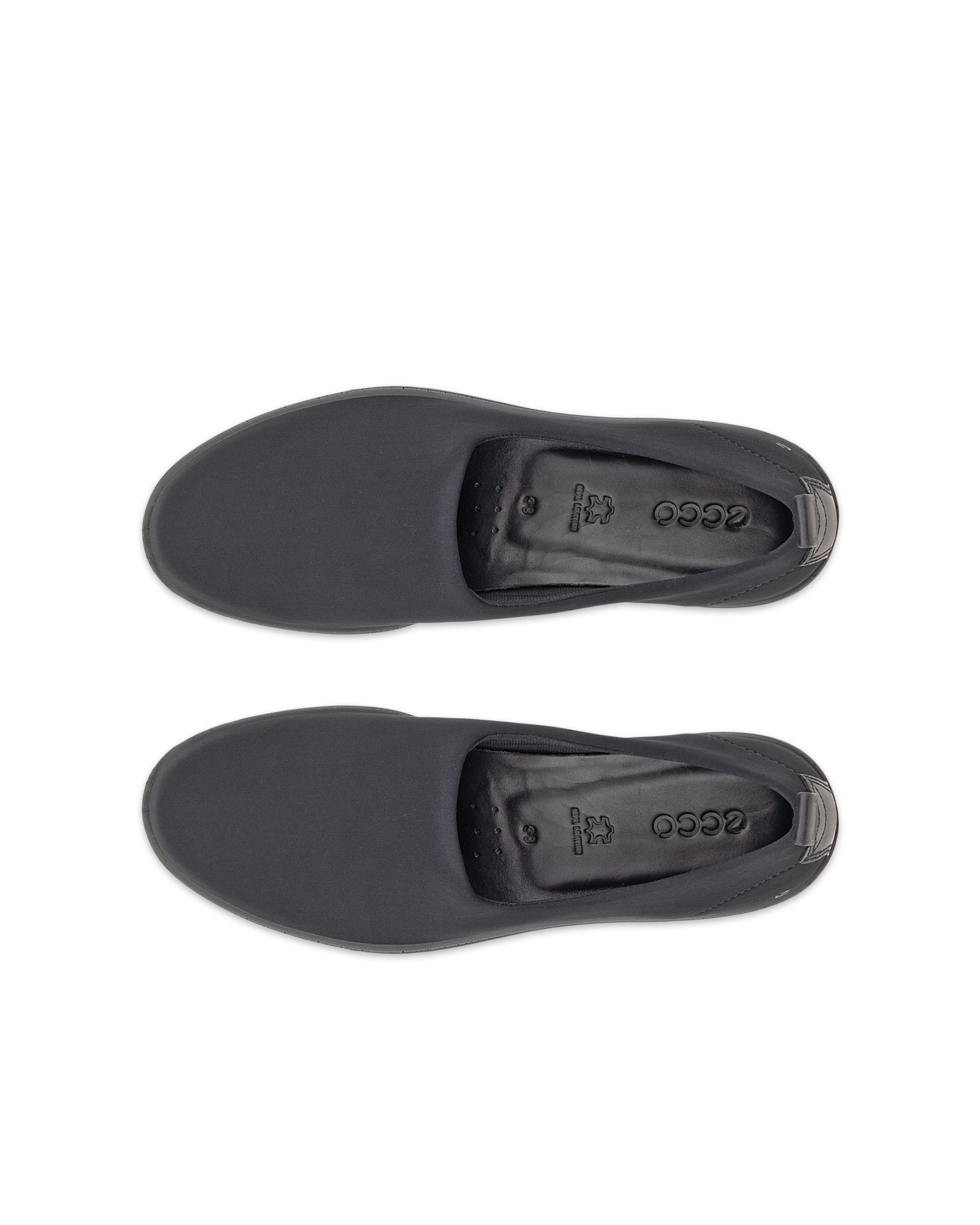 Dámská textilní nazouvací obuv ECCO® Bella - Černá - Top left pair