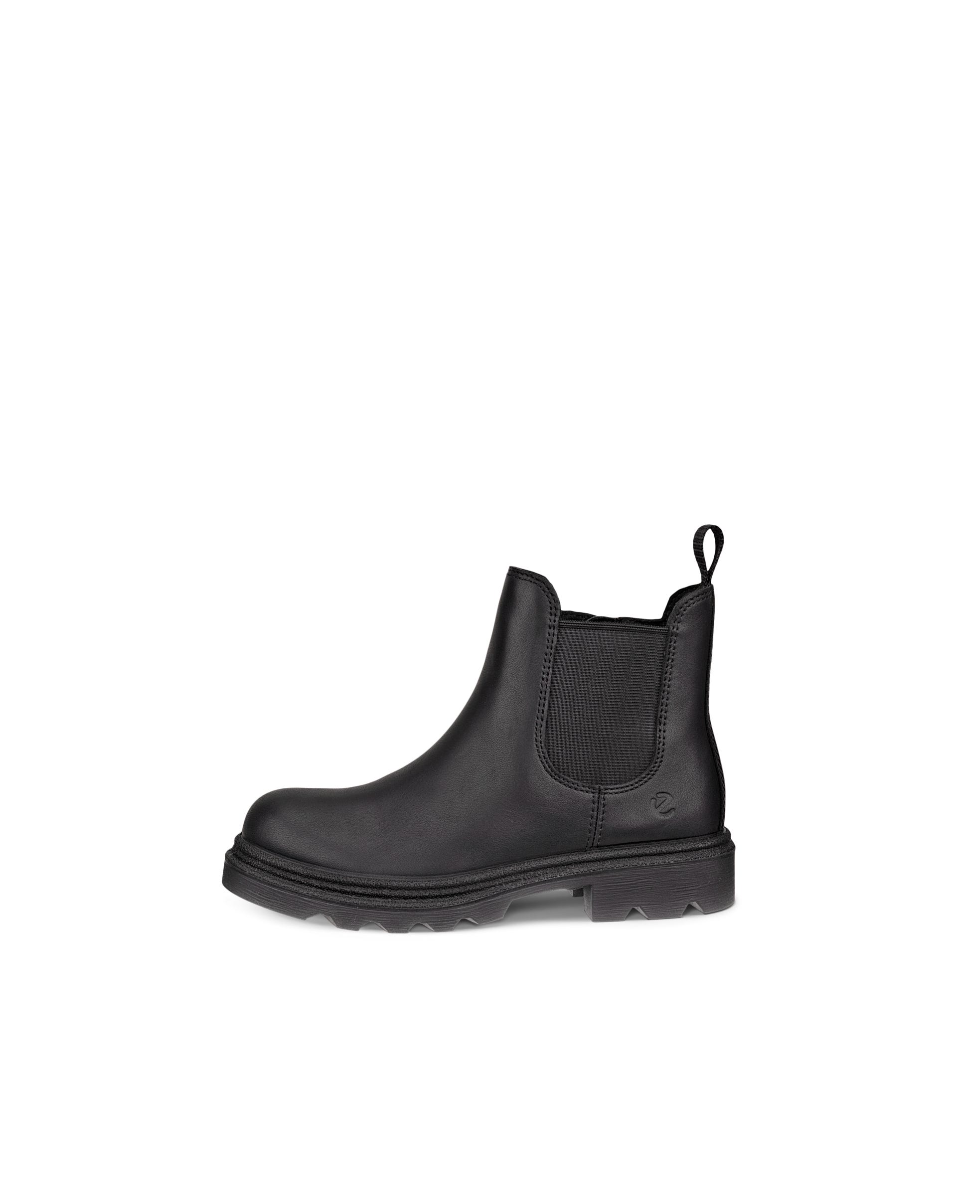 Botas Chelsea impermeable de piel ECCO® Grainer para niño/a - Negro - Outside
