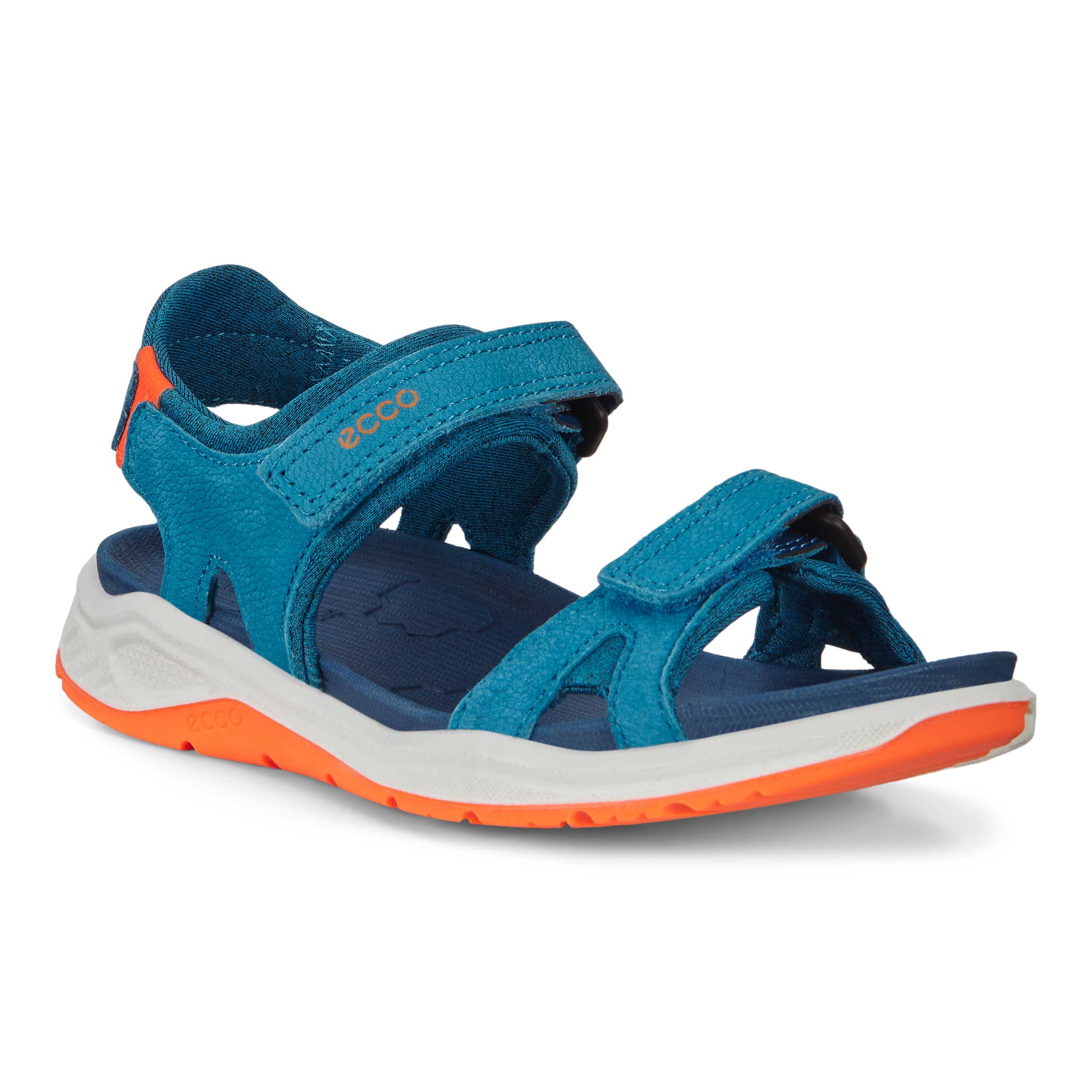 Kids' ECCO® X-Trinsic Nubuck Walking Sandal - Blue - Main