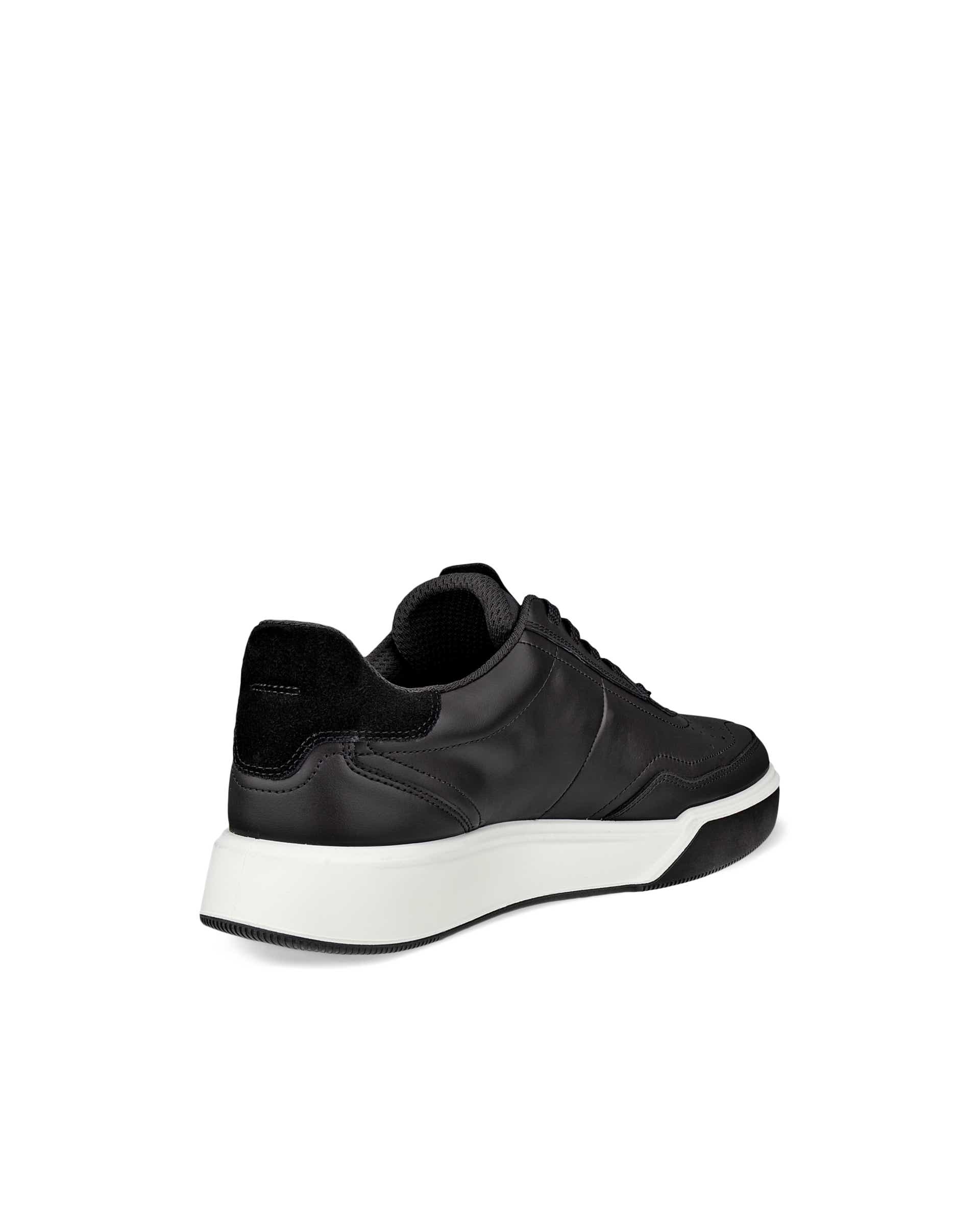 ECCO® STREET COURT baskets en cuir pour femme - Noir - Back