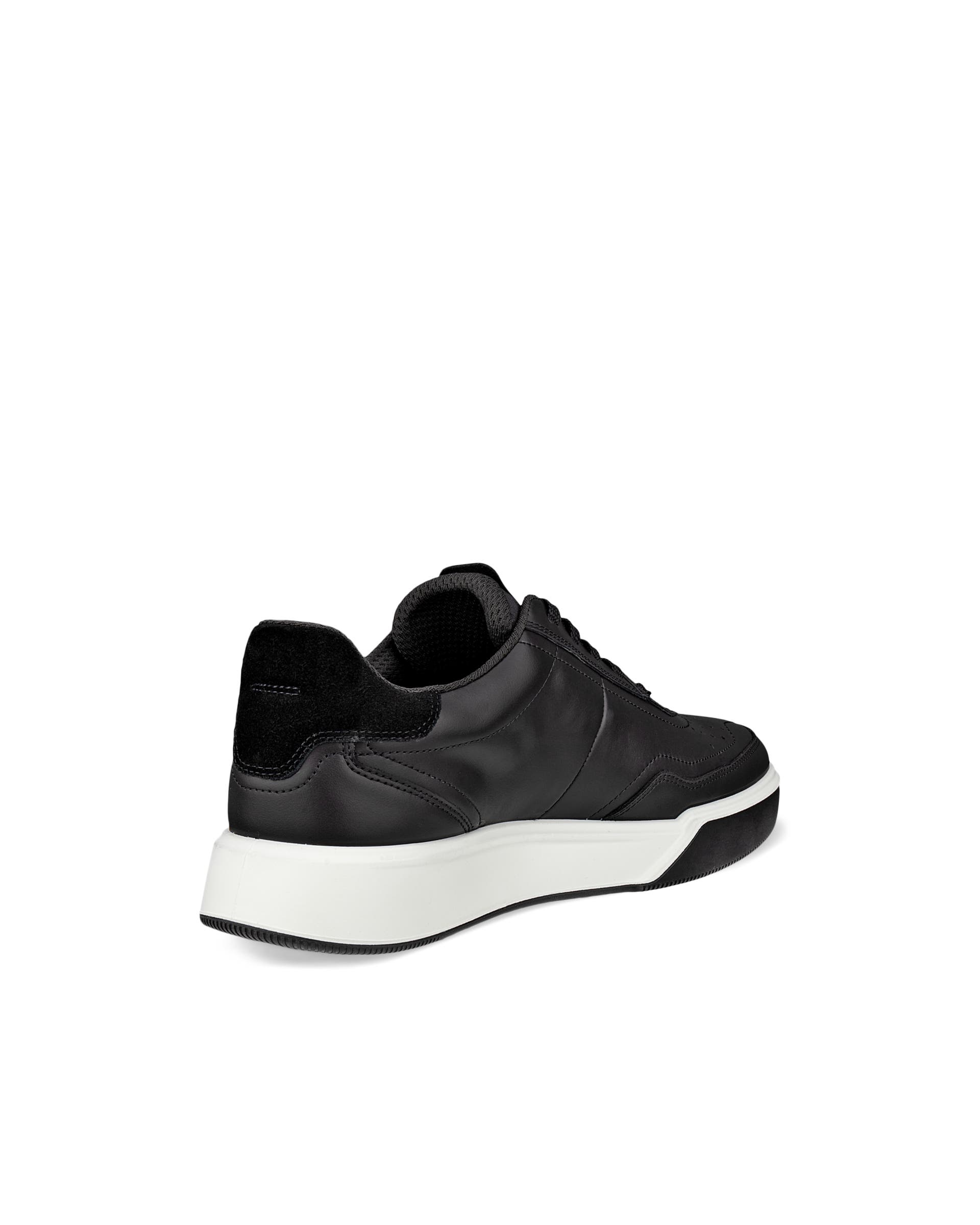ECCO STREET COURT WOMEN'S SNEAKER - Black - Back