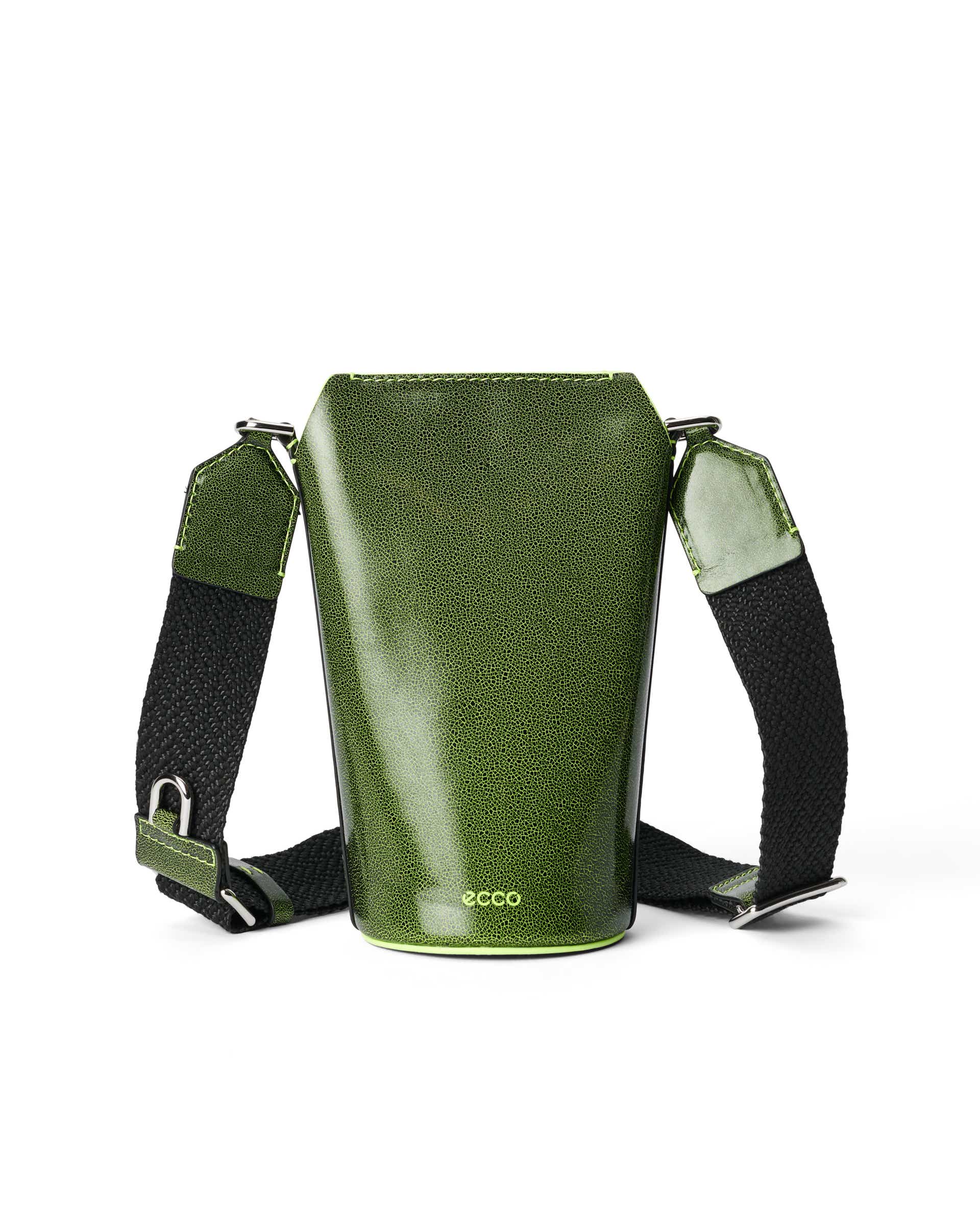 ECCO® Pot Cracked Leather Crossbody Bag | Green