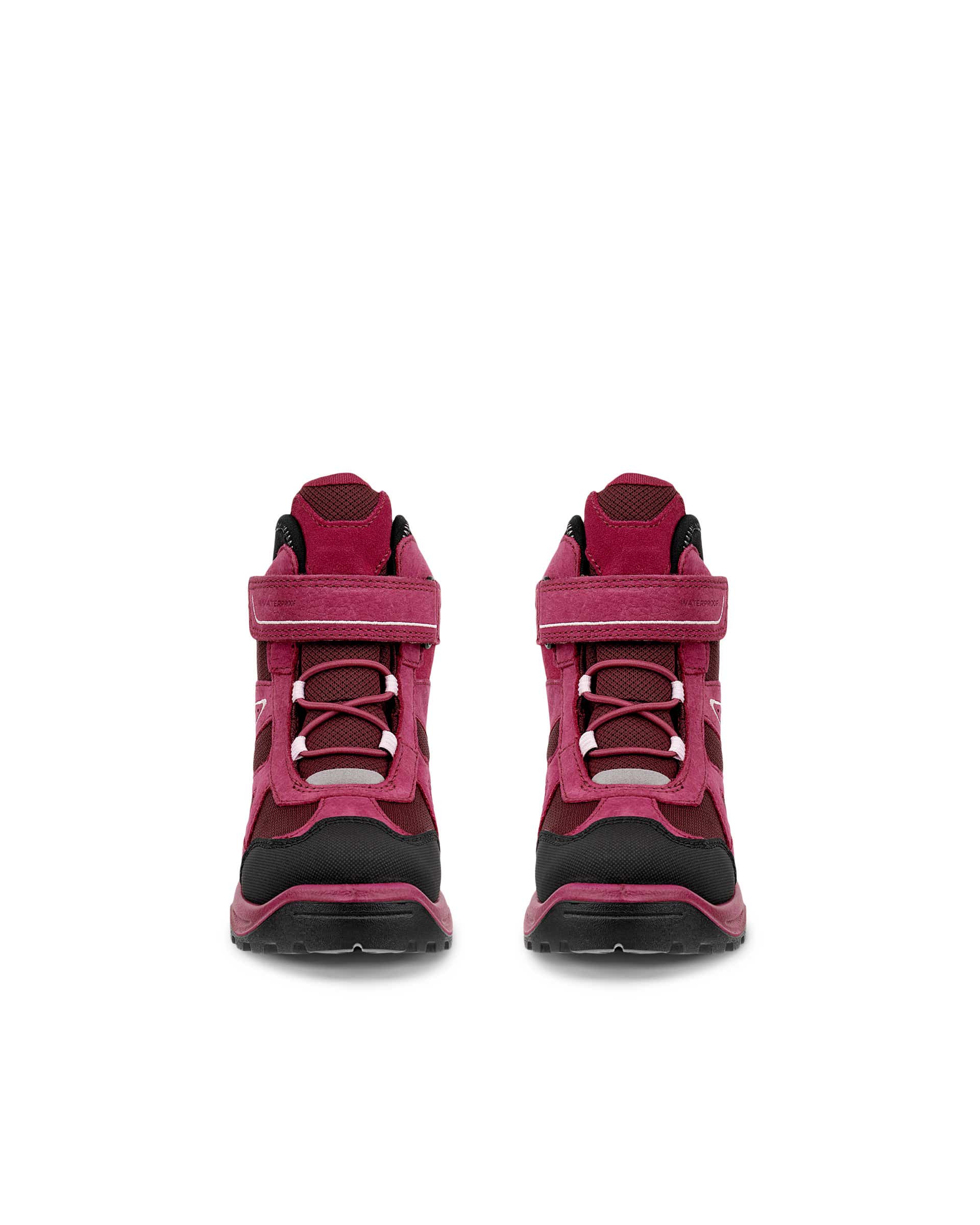 ECCO® SNOW MOUNTAIN bottes d'hiver imperméable en nubuck pour enfant - Rouge - Front pair