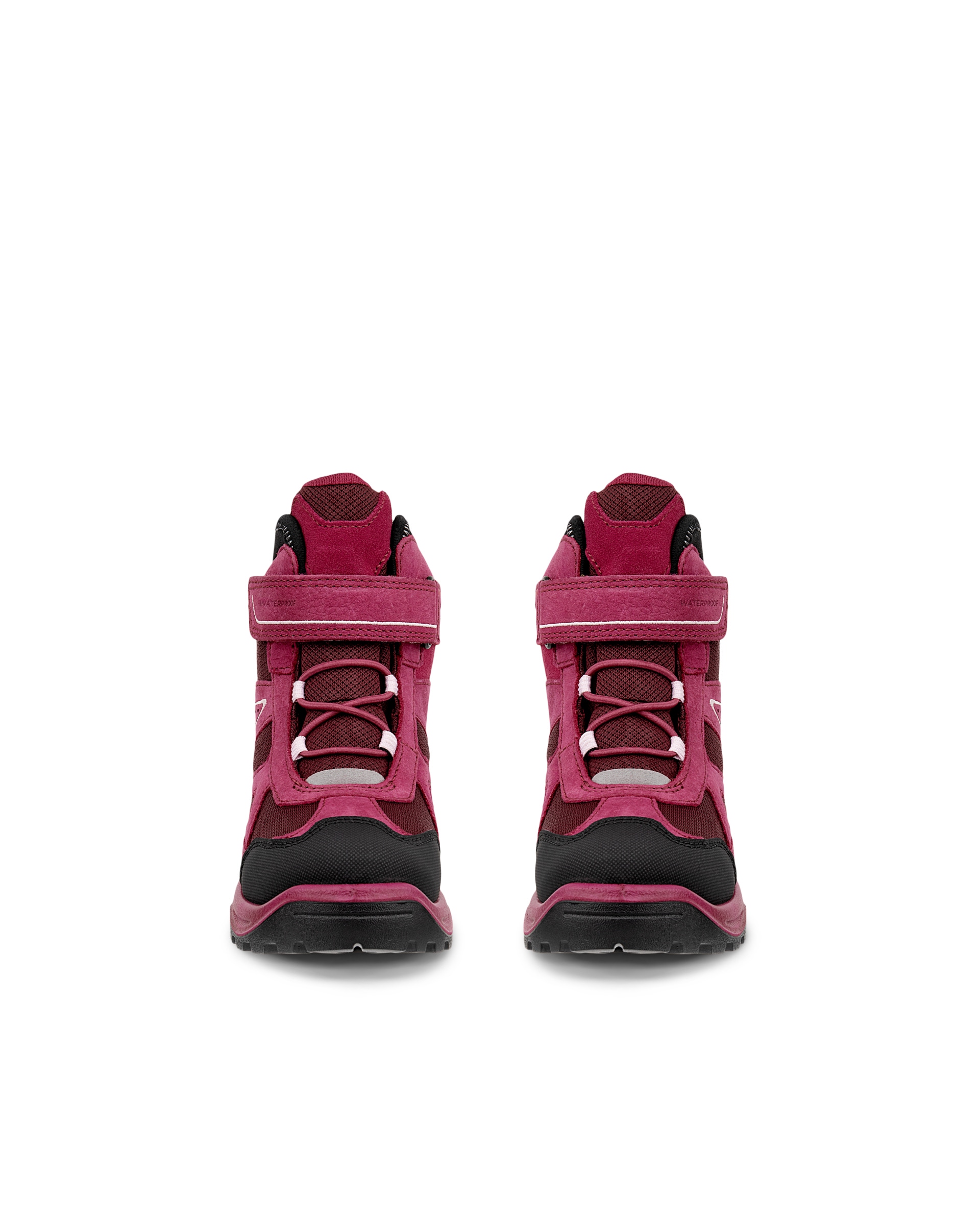 ECCO® SNOW MOUNTAIN bottes d'hiver imperméable en nubuck pour enfant - Rouge - Front pair
