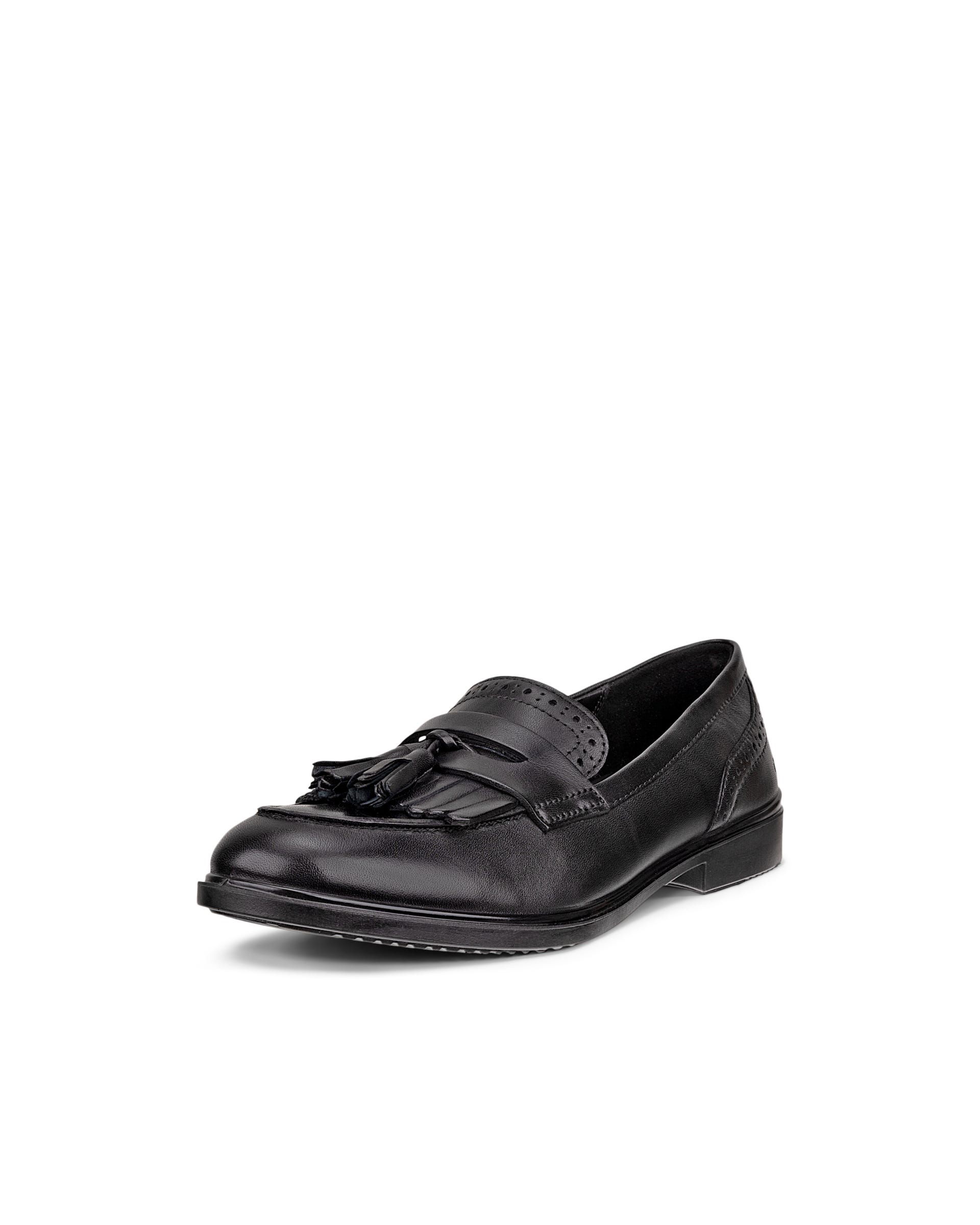 Women's ECCO® Dress Classic 15 Leather Loafer - Black - Main