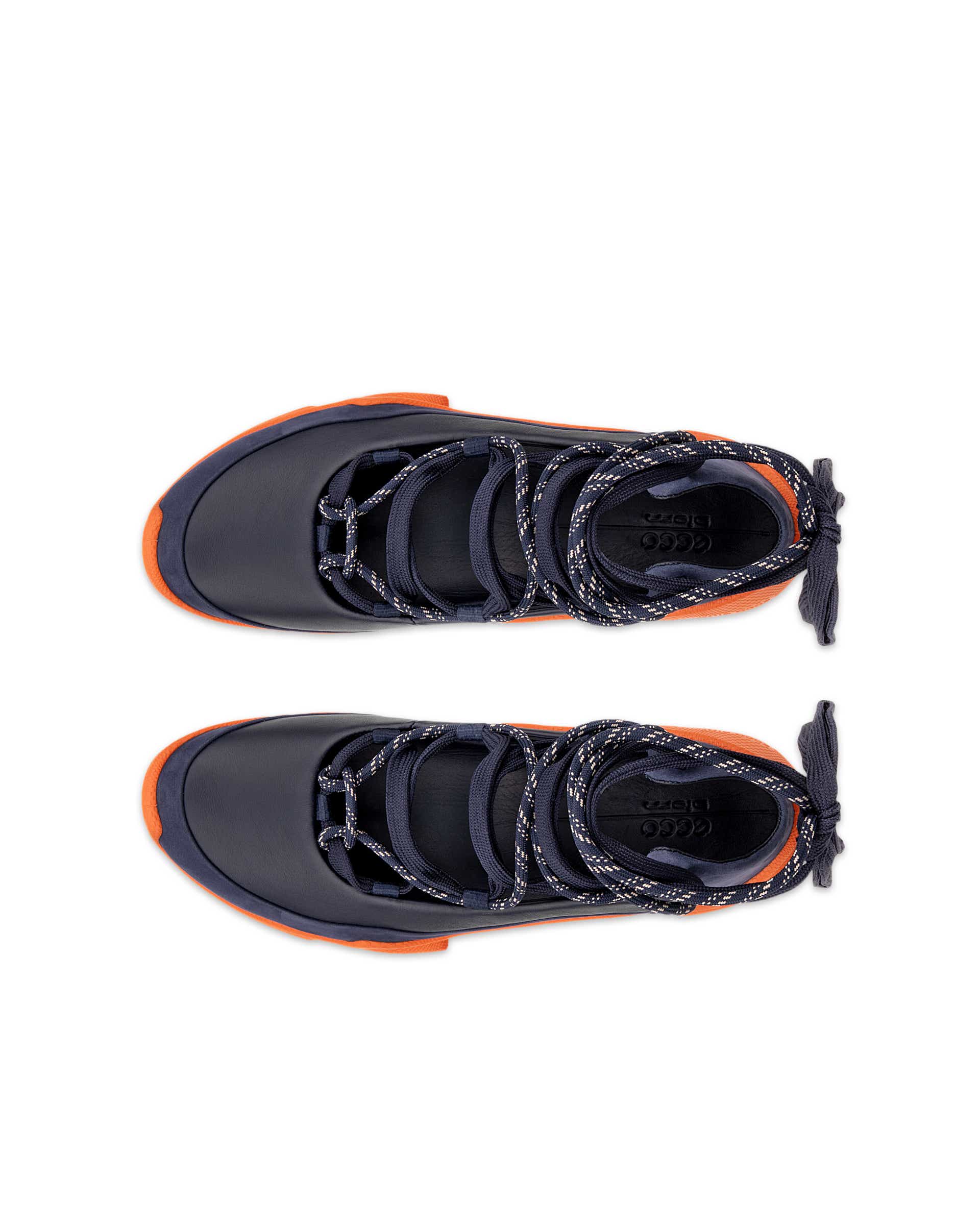 ECCO® BIOM C-Trail Dames leren sneaker - Blauw - Top left pair
