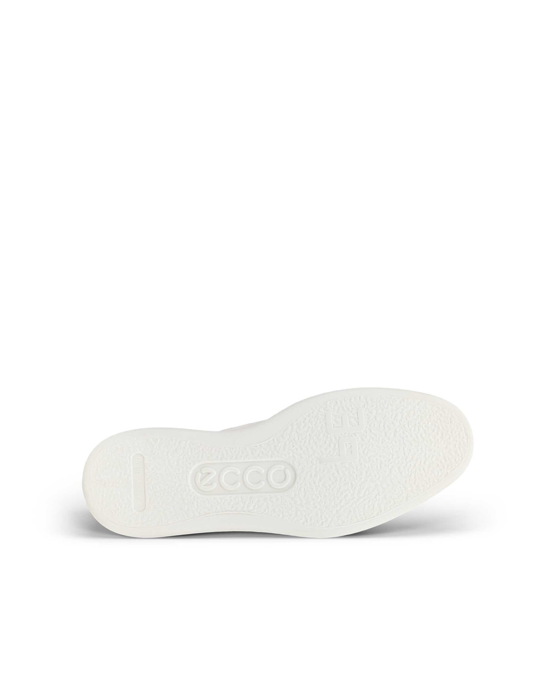 Women's ECCO® Minimalist Leather Lace-Up Shoe - White - Sole