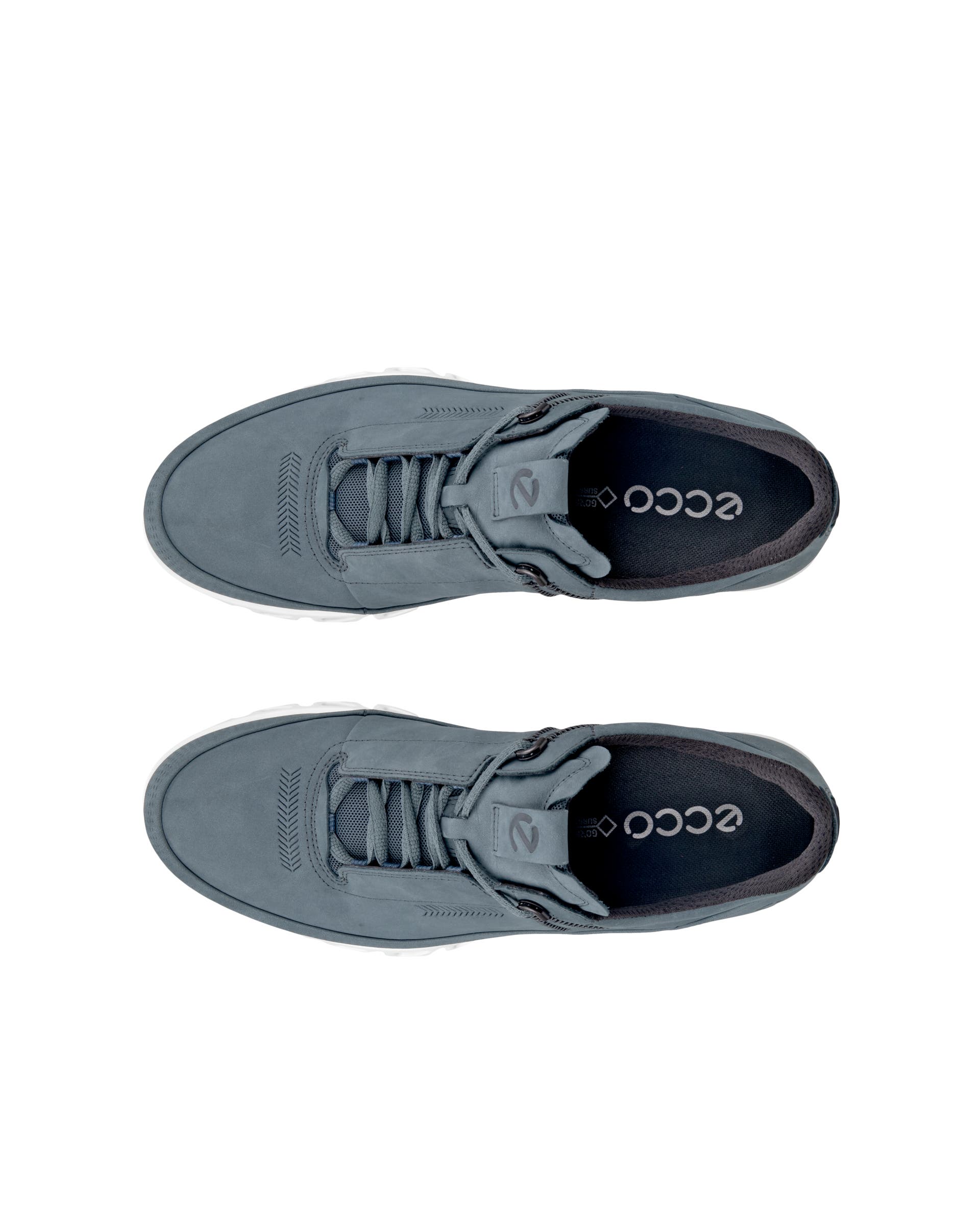 Men's ECCO® Multi-Vent Nubuck Gore-Tex Shoe - Blue - Top left pair