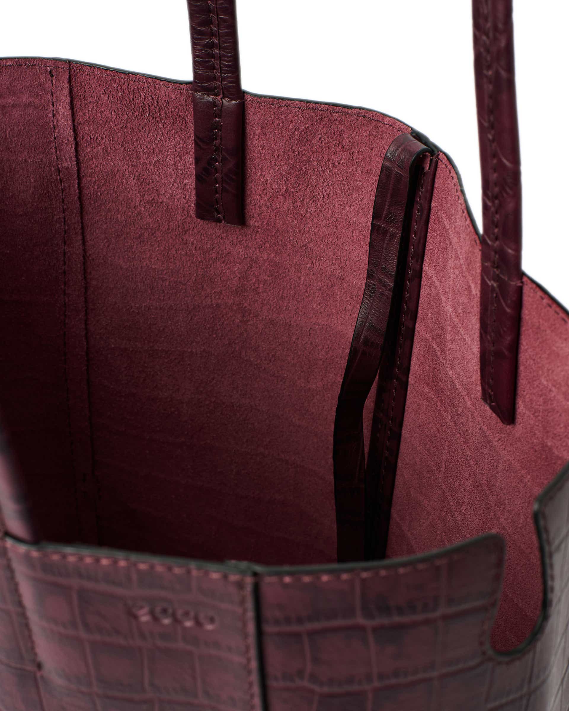 ECCO Aven Tote レザートートバッグ - パープル - Inside