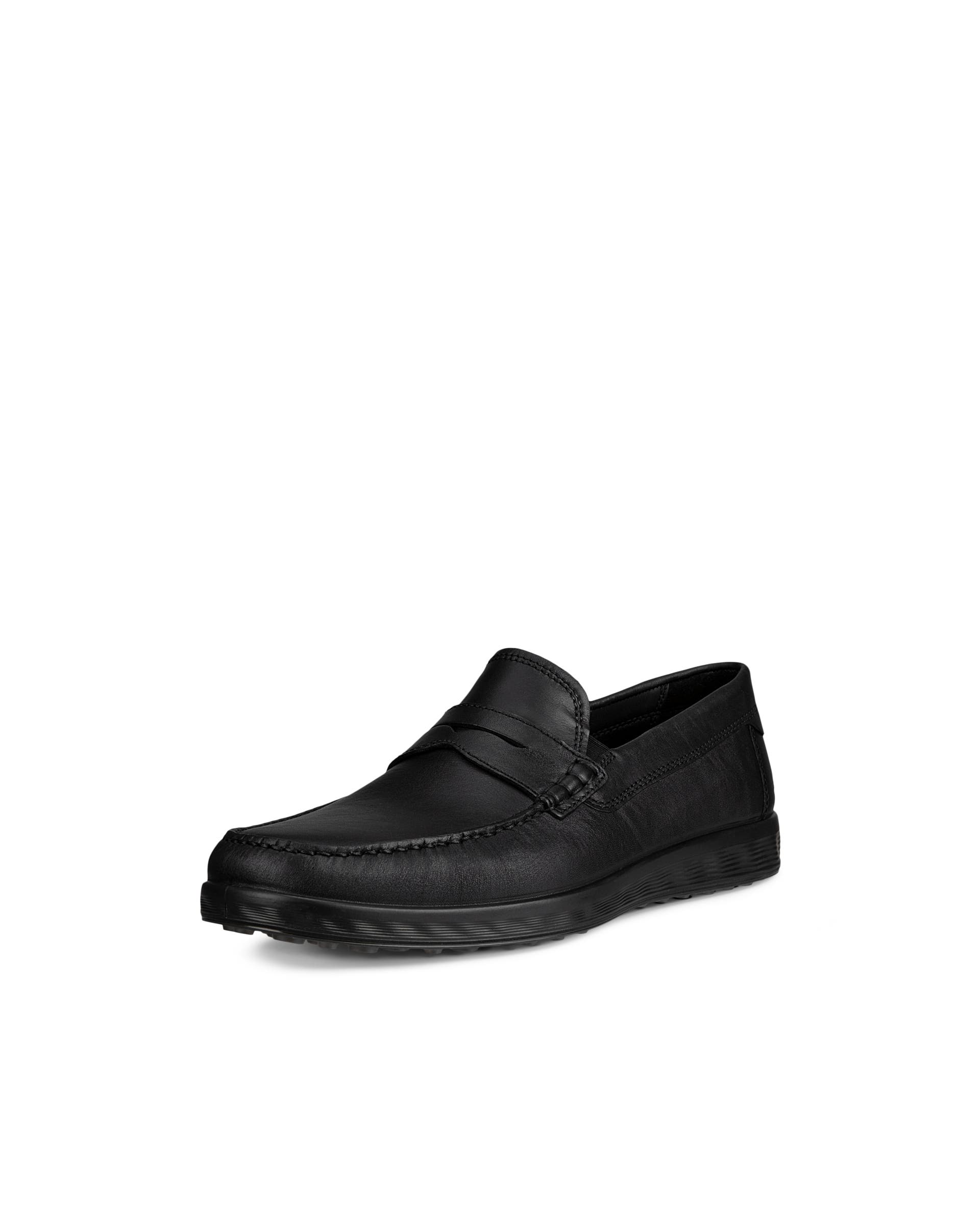 Men's ECCO® S Lite Moc Leather Moccasin - Black - Main