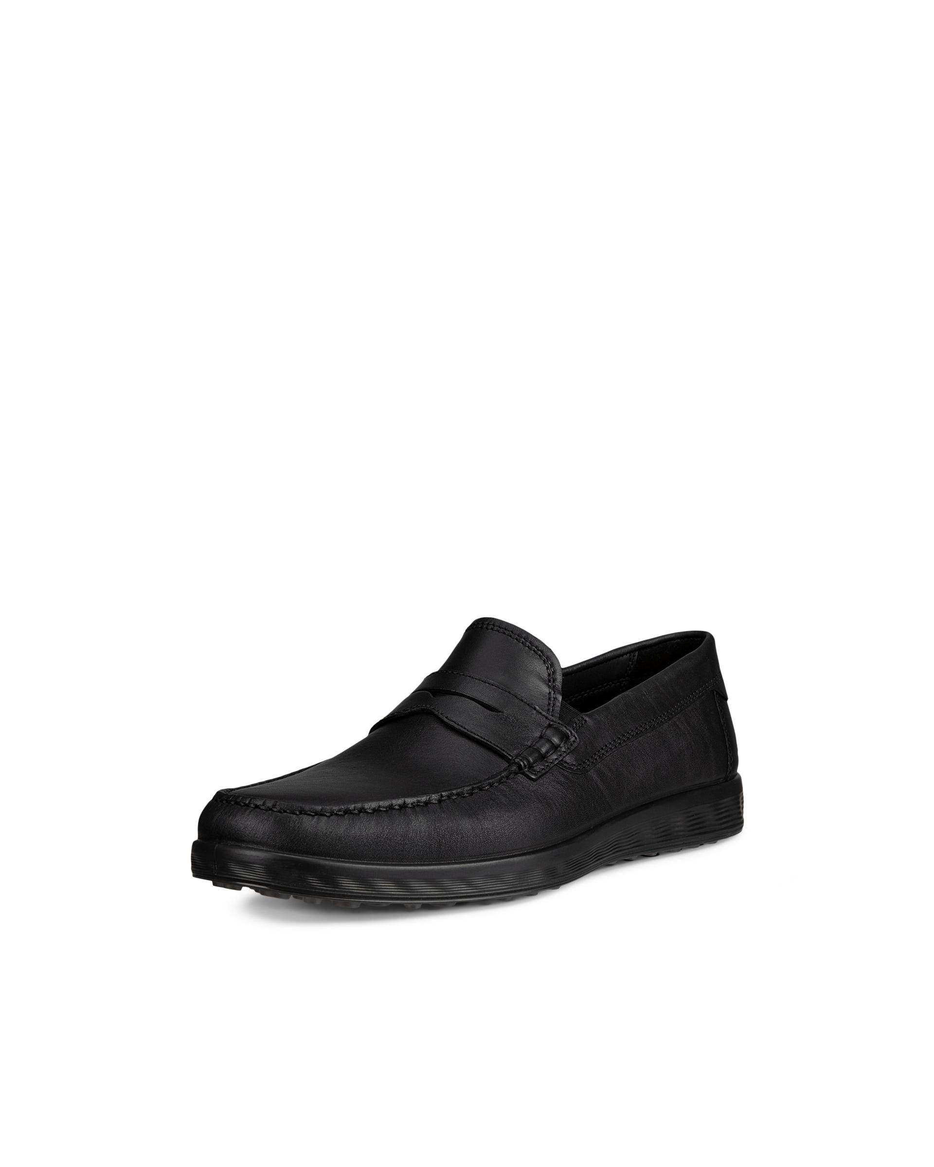 Men's ECCO® S Lite Moc Leather Moccasin - Black - Main