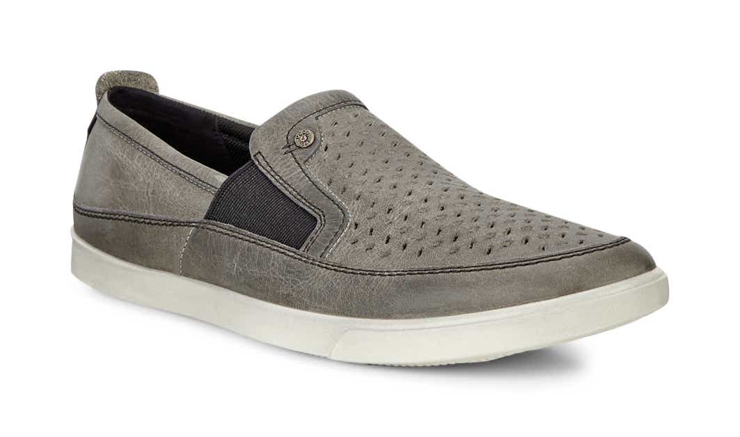 ECCO Collin Perf Slip On - Grey - Main
