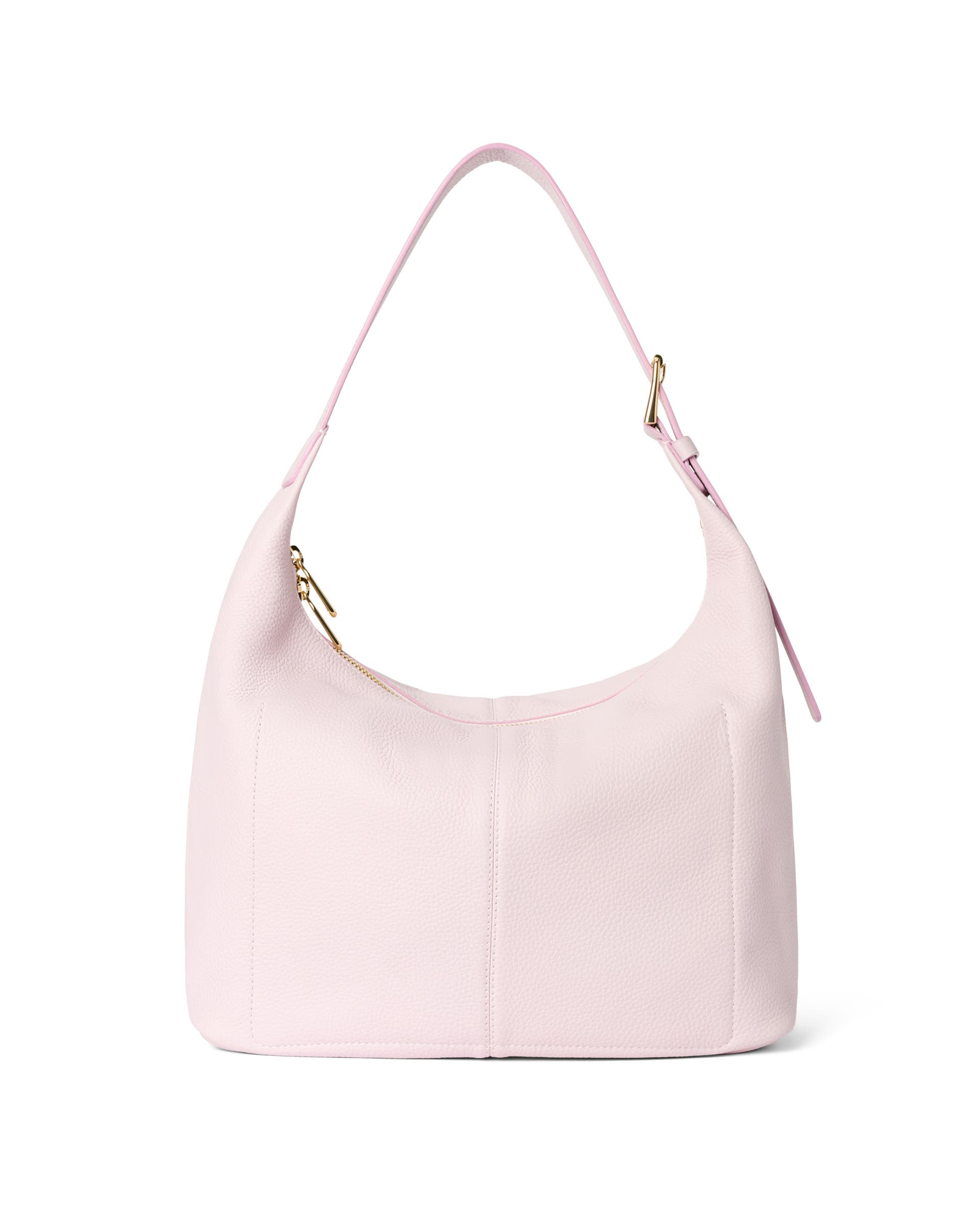 ECCO® Soft Medium Pebbled Leather Hobo Bag - Pink - Back