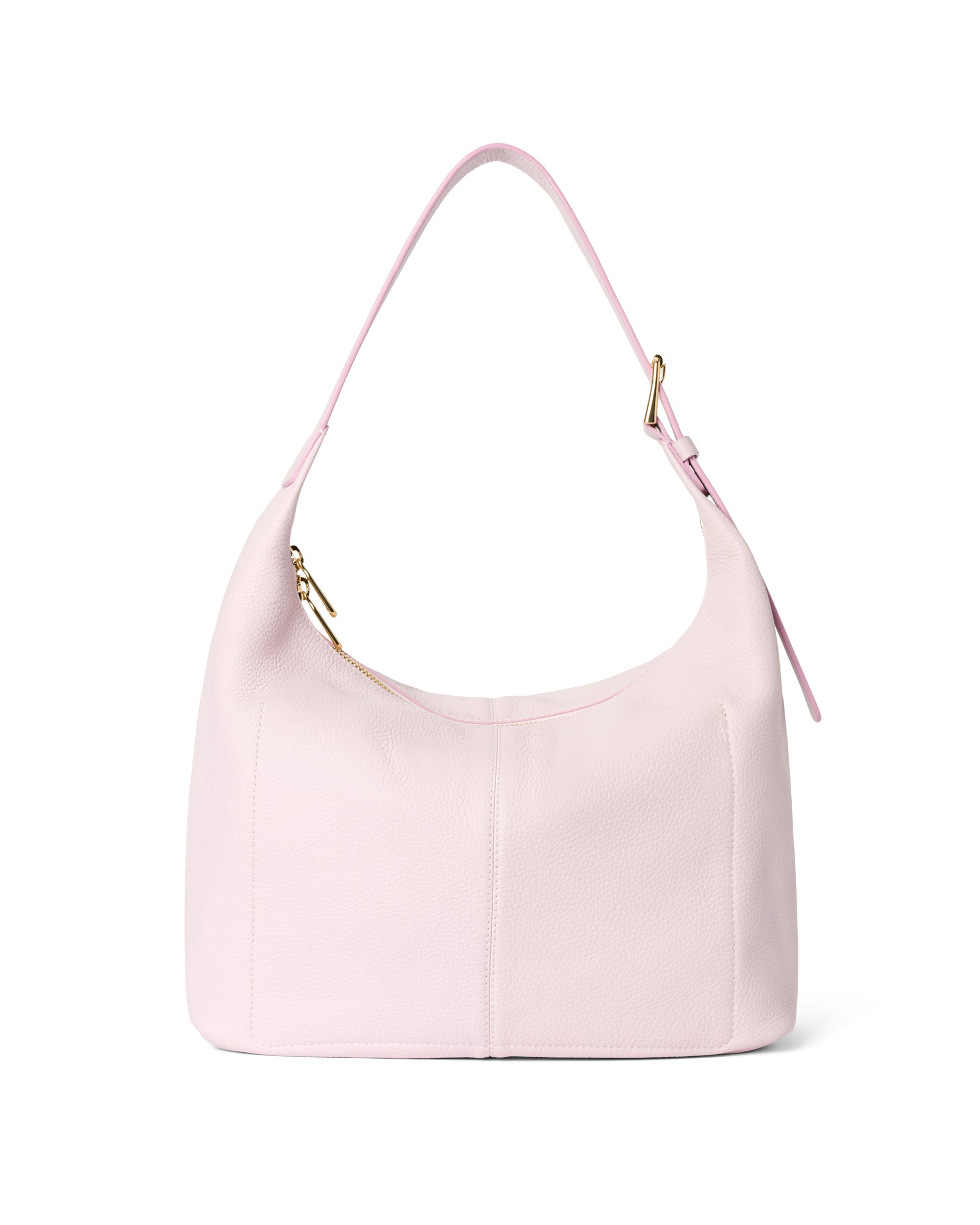 ECCO® Soft Medium Pebbled Leather Hobo Bag - Pink - Back