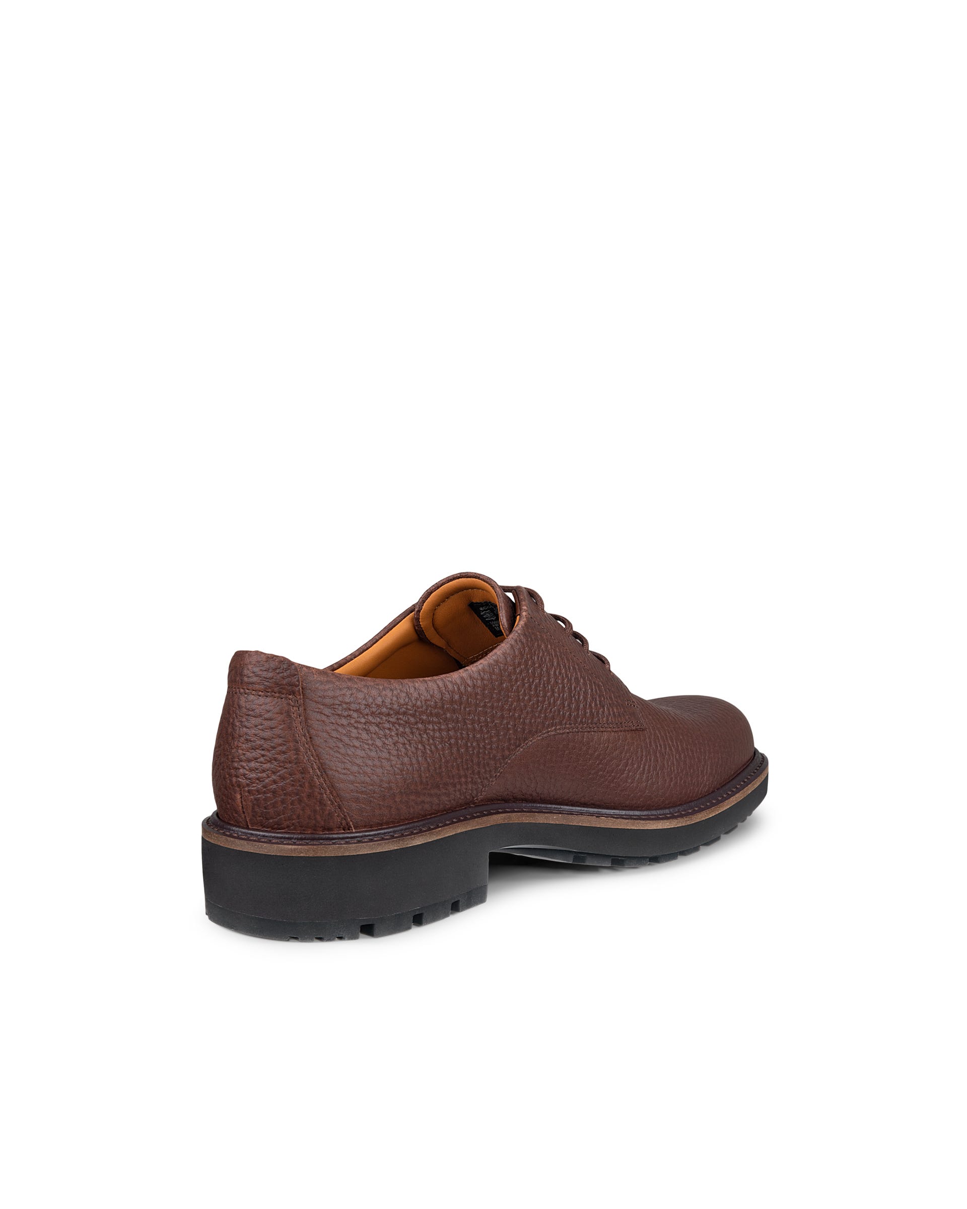 Men's ECCO® Metropole Oslo Leather Derby Shoe - Brown - Back