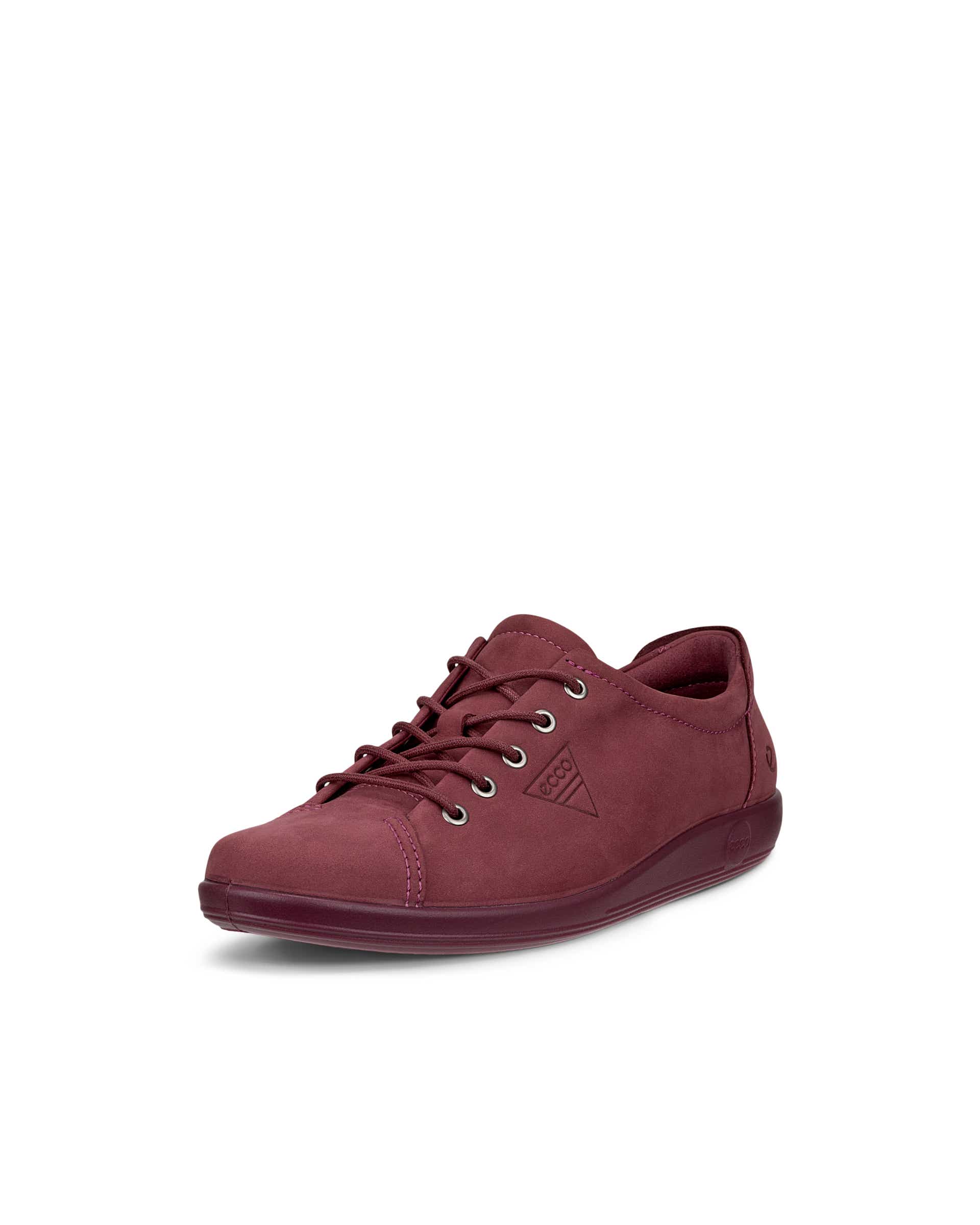 ECCO® SOFT 2.0 chaussures de marche en nubuck pour femme - Rose - Main