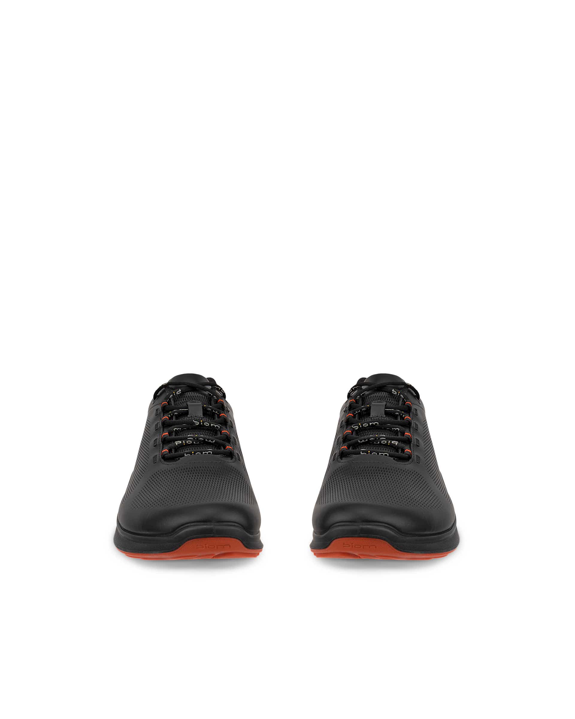 ECCO® BIOM FJUEL baskets en cuir pour homme - Noir - Front pair