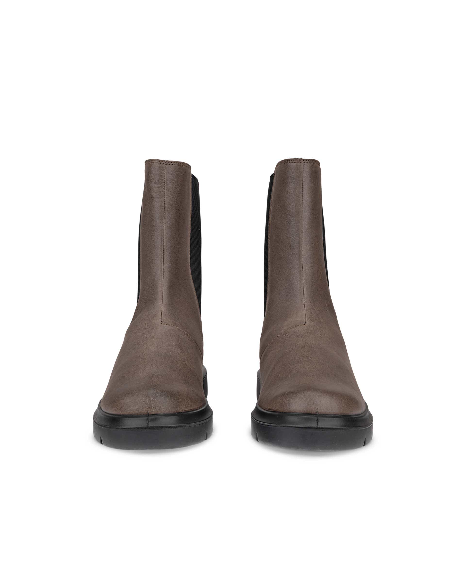 ECCO® NOUVELLE botte Chelsea en nubuck pour femme - Gris - Front pair