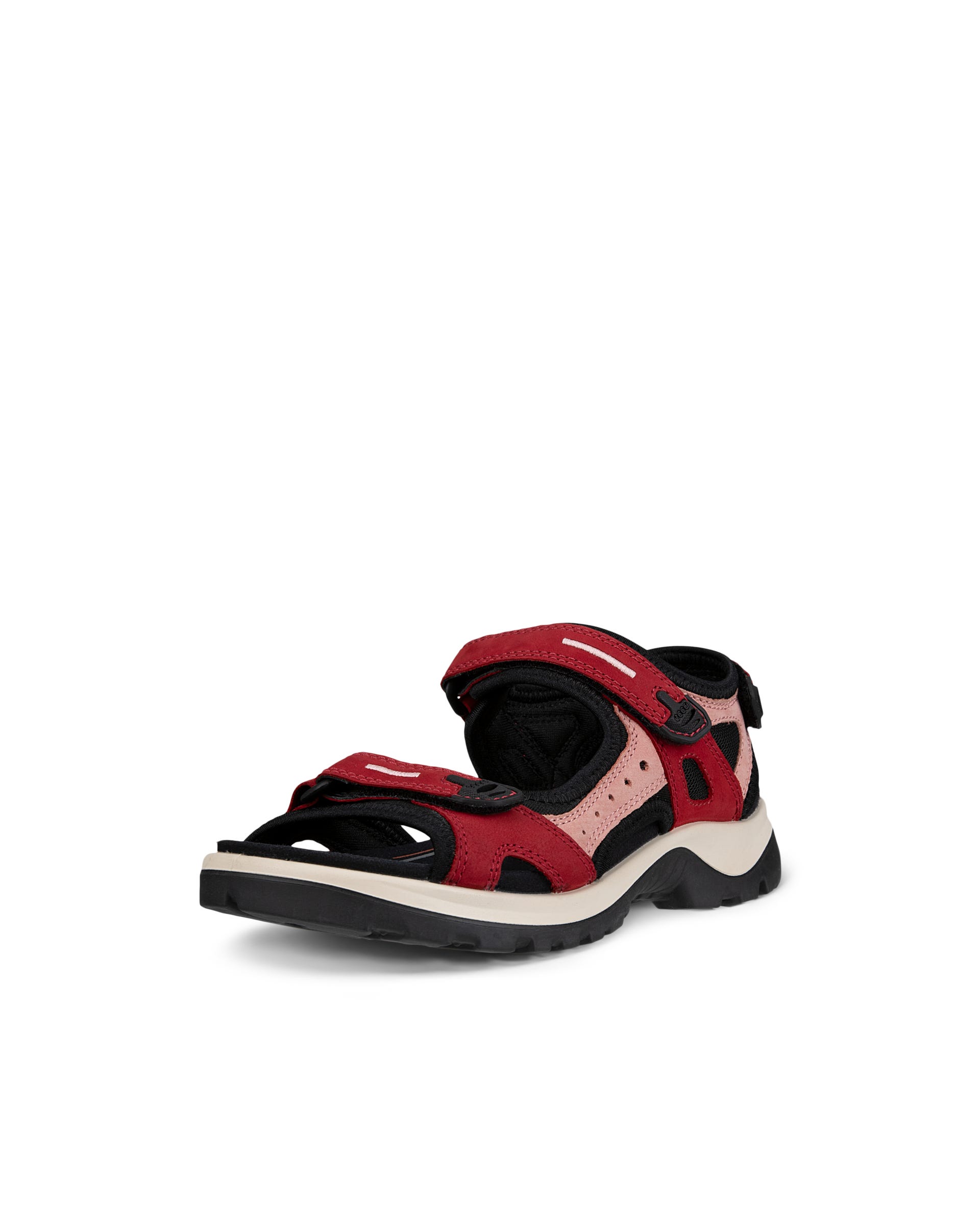 Women's ECCO® Offroad Nubuck Outdoor Sandal - Red - Main