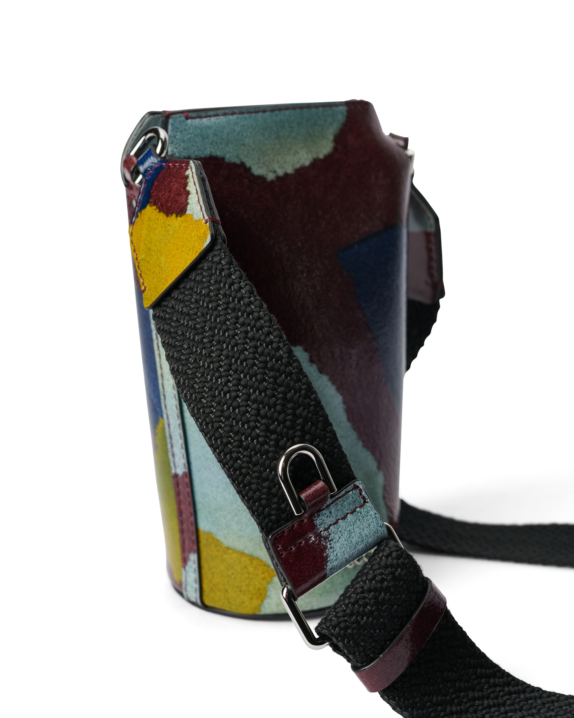 ECCO® Pot Upcycled Camo sac bandoulière cuir - Multicolore - Detail-1