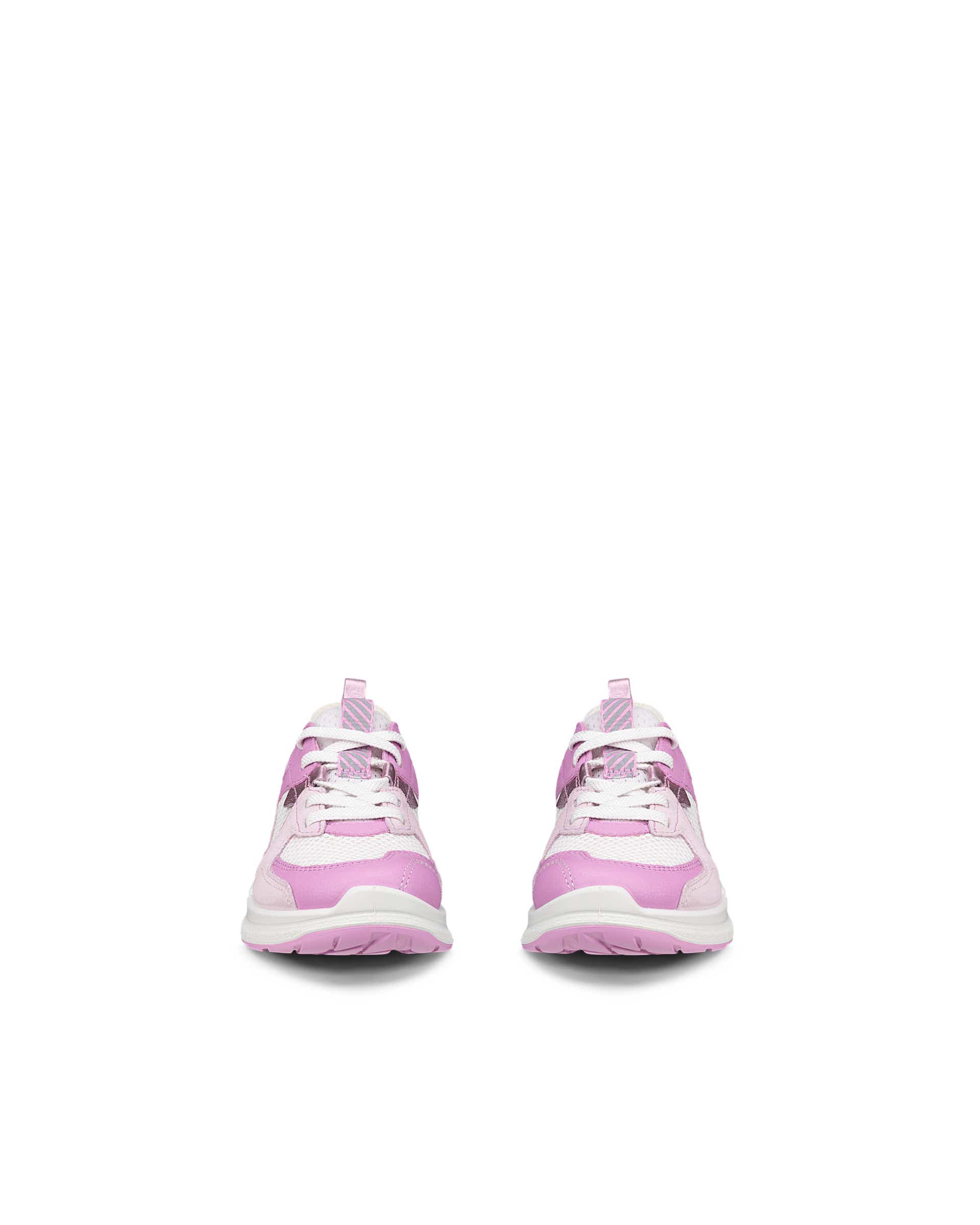 ECCO® BIOM 2.2 Kinder Sneaker aus Leder & Textil - Rosa - Front pair