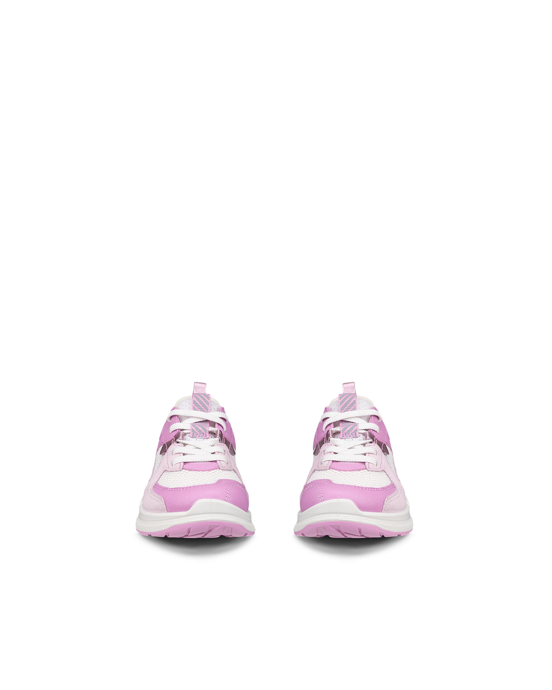 ECCO® BIOM 2.2 Kinder Sneaker aus Leder & Textil - Rosa - Front pair