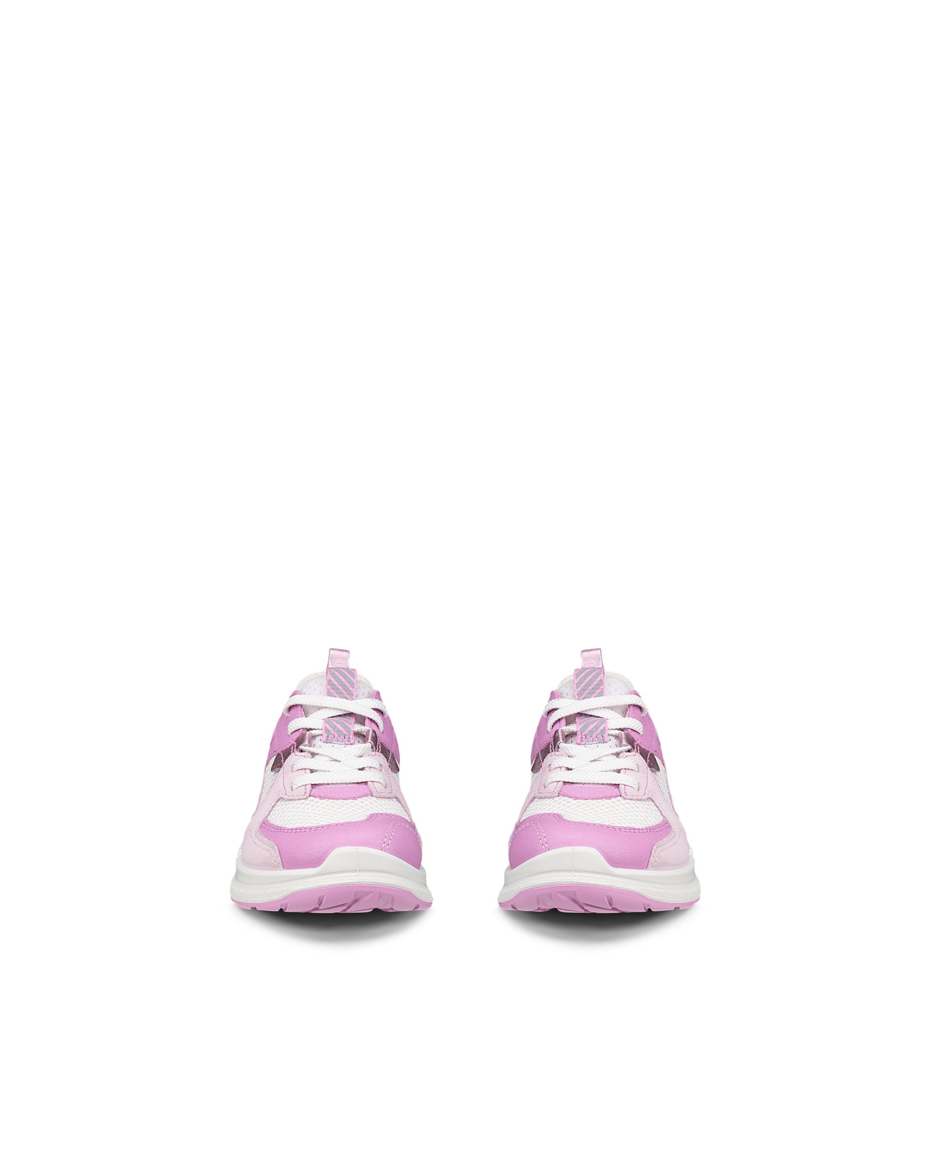 ECCO® BIOM 2.2 Kinder Sneaker aus Leder & Textil - Rosa - Front pair