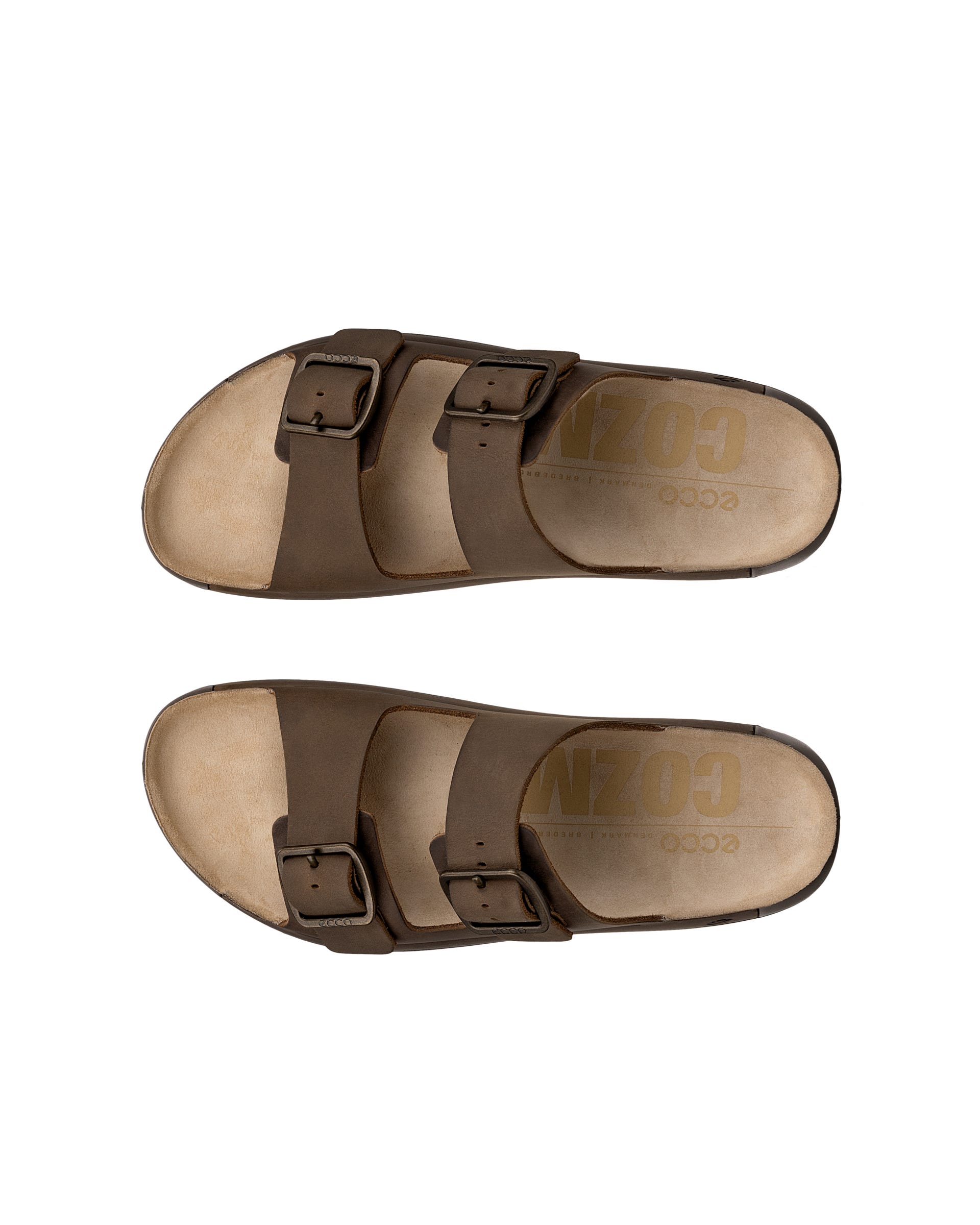 Męskie nubukowe klapki ECCO® Cozmo | Brązowy