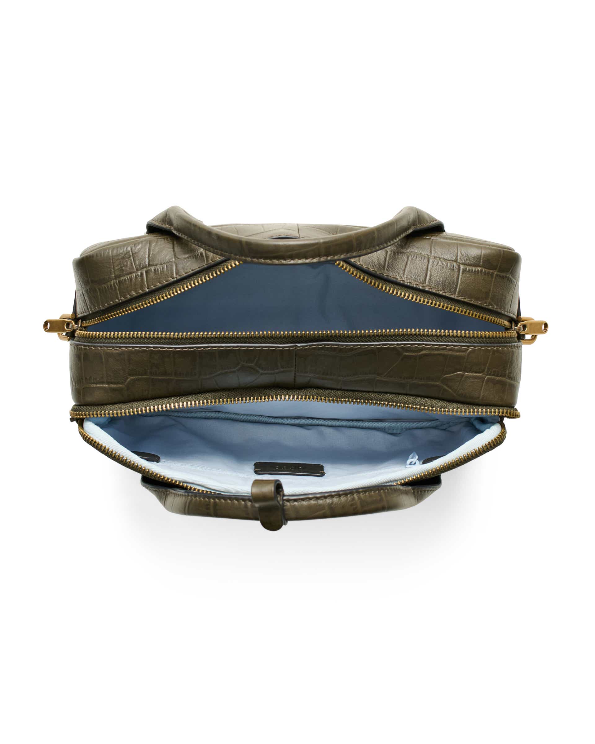 ECCO Bowling Bag レザーハンドバッグ - グリーン - Birdeye