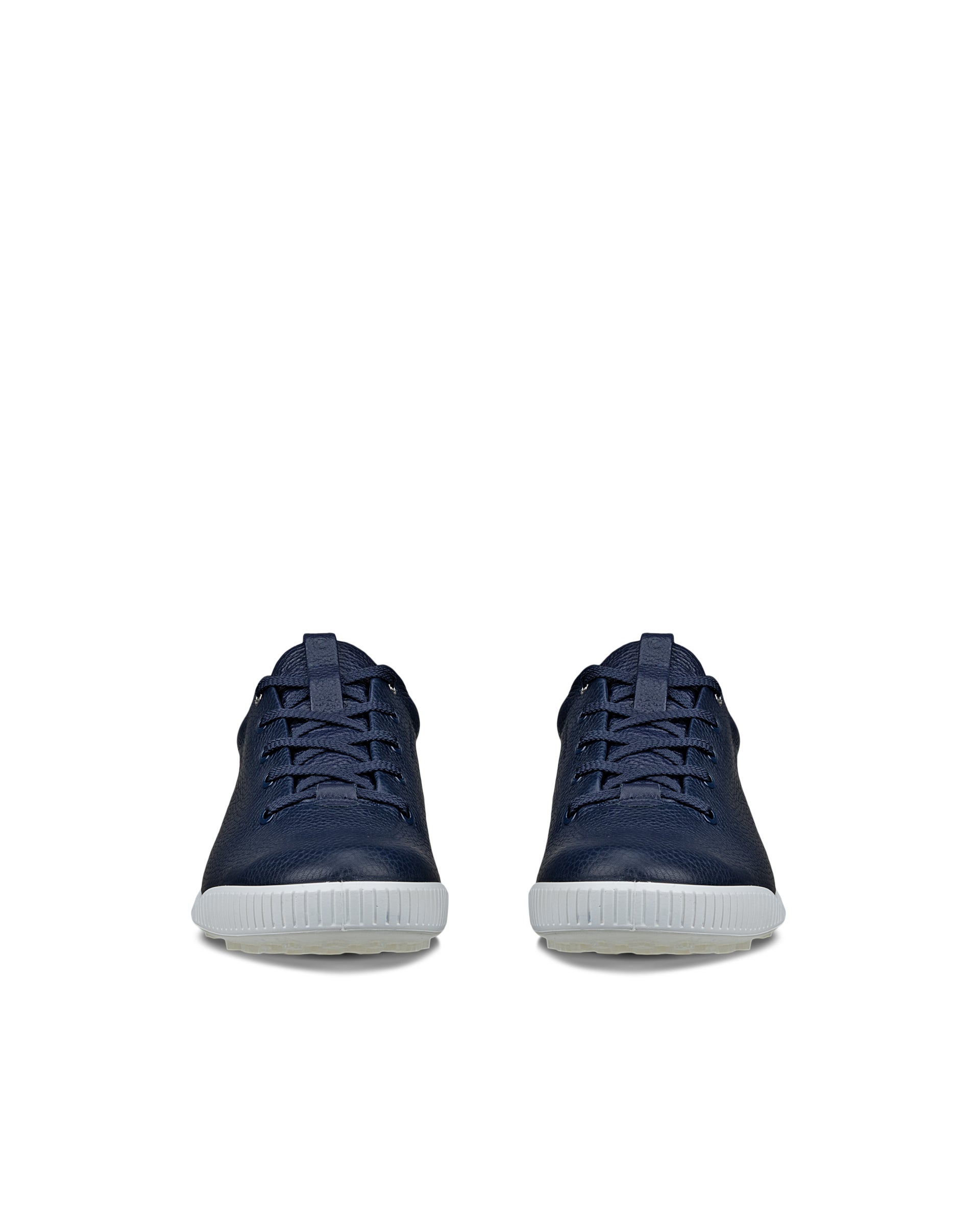 ECCO® GOLF STREET RETRO chaussure de golf imperméable en cuir pour homme - Bleu - Front pair