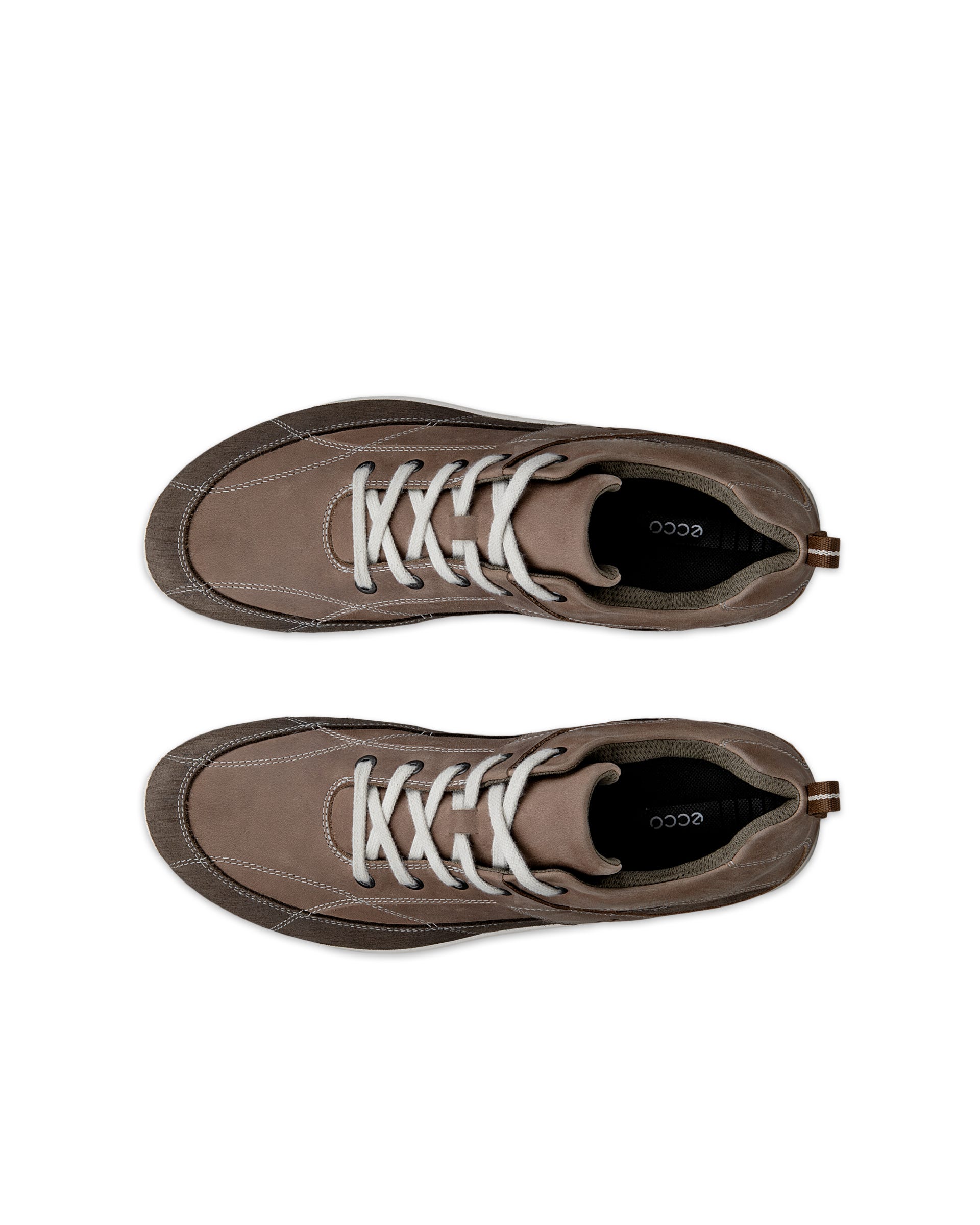 ECCO® EXCEED sko i nubuck med snørebånd til herrer - Brun - Top left pair