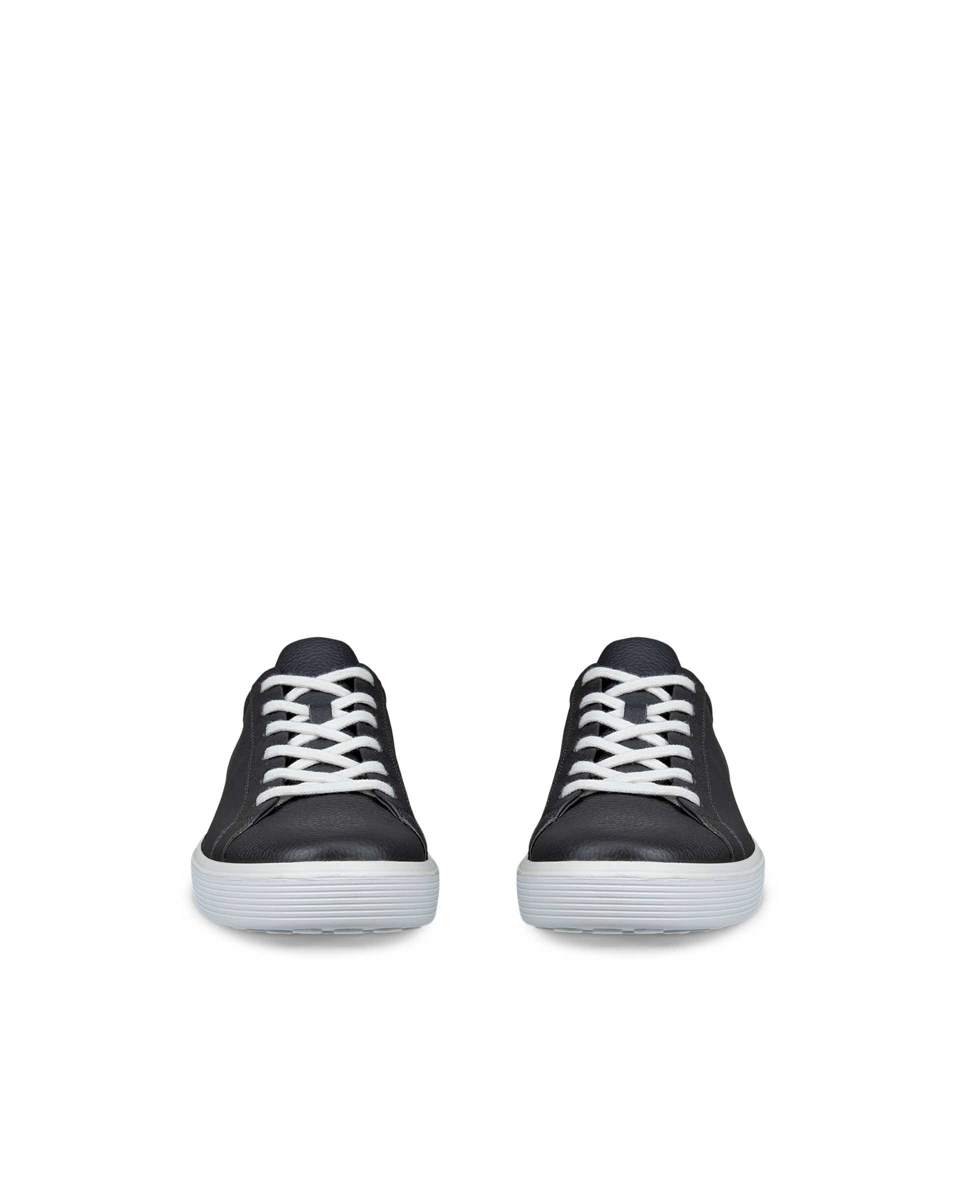 ECCO soft 60 MEN メンズ レザースニーカー - グレー - Front pair